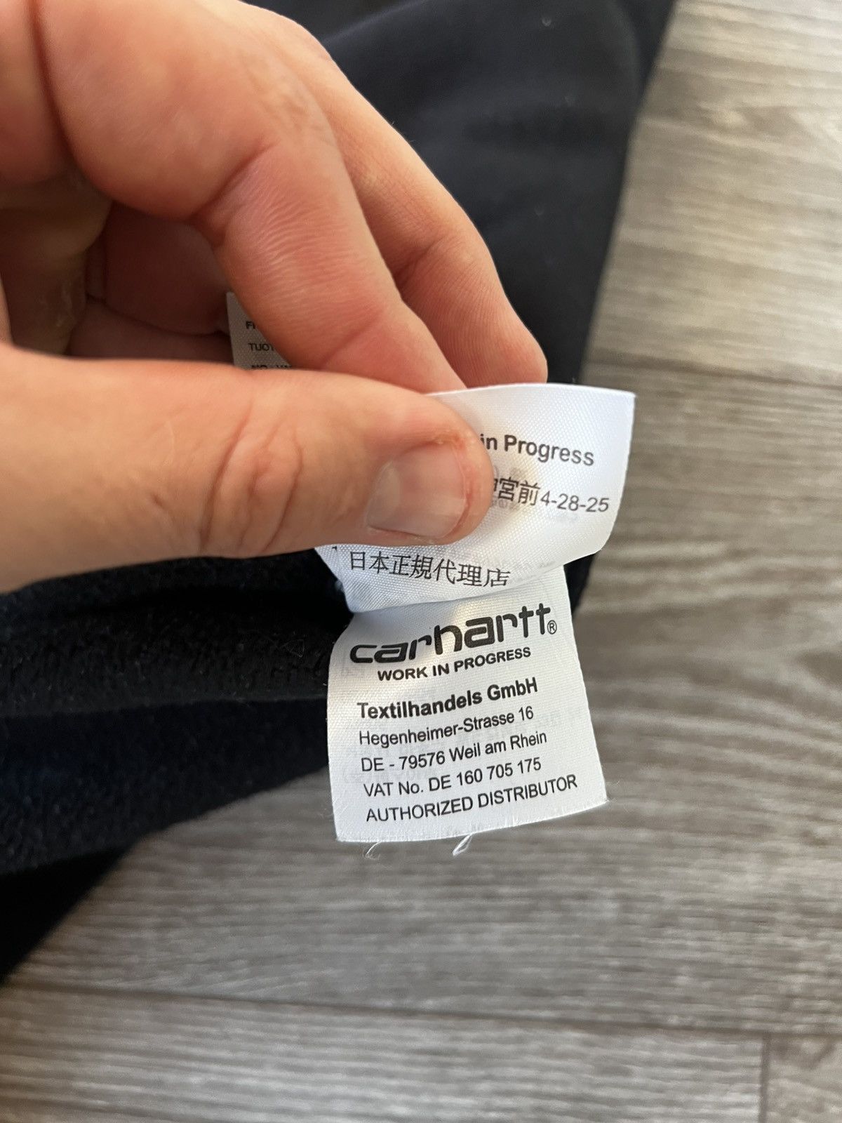 Carhartt Wip Carhartt WIP Black Hard Cotton Basic Embroidered Logo Script Size US S / EU 44-46 / 1 - 14 Thumbnail