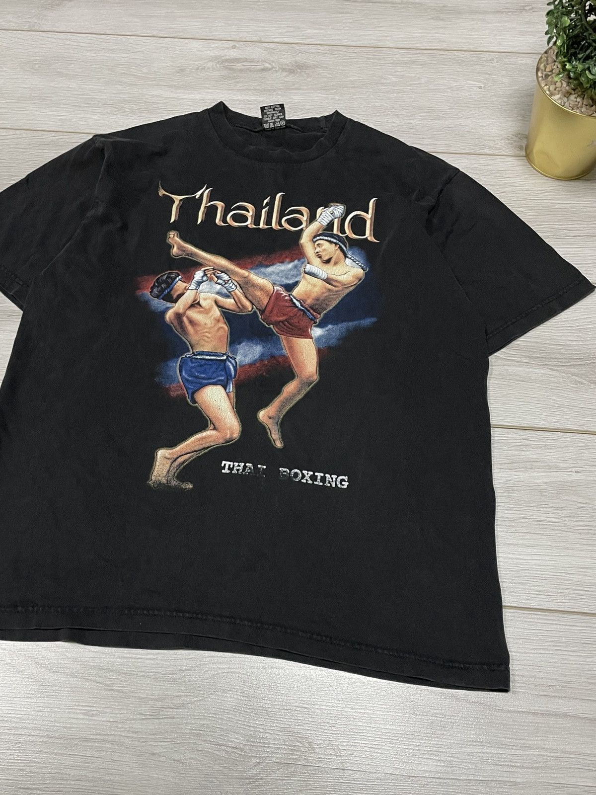 Vintage Vintage Thailand Muay Thai Boxing Graphic Tee Streetwear Size US L / EU 52-54 / 3 - 2 Thumbnail