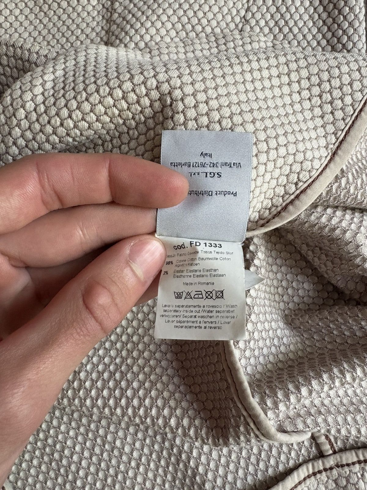 Circolo 1901 × Designer Circolo 1901 Women’s Cotton Blazer Jacket Textured Knit Size XL / US 12-14 / IT 48-50 - 9 Thumbnail