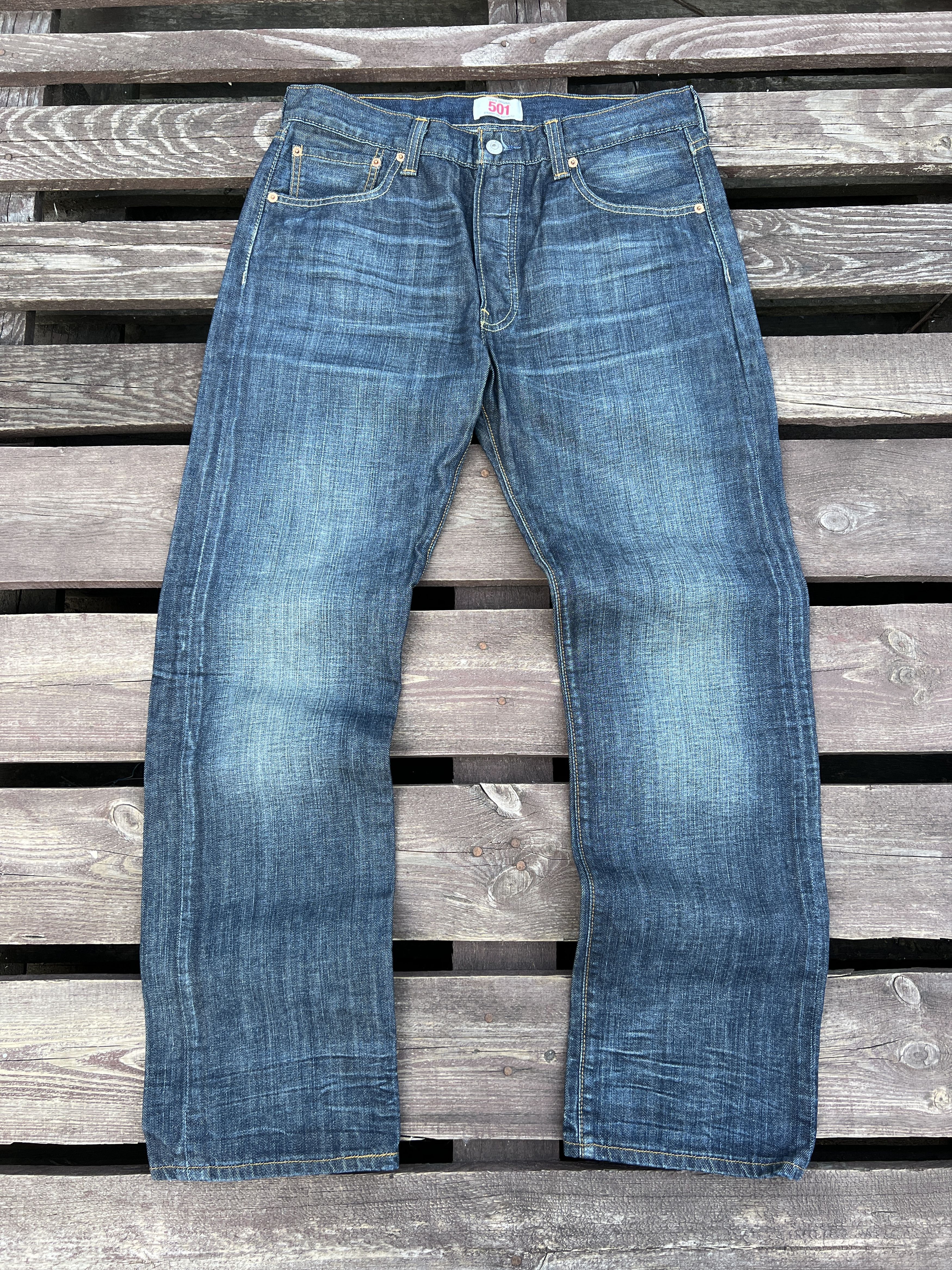 Levi's Levis 501 Vintage Washed Denim Jeans Size US 34 / EU 50 - 2 Thumbnail