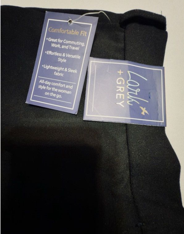 Other Lark + Grey 1XL Black Stretch Trousers – Lightweight - NWT Size 40" / US 18 - 6 Thumbnail