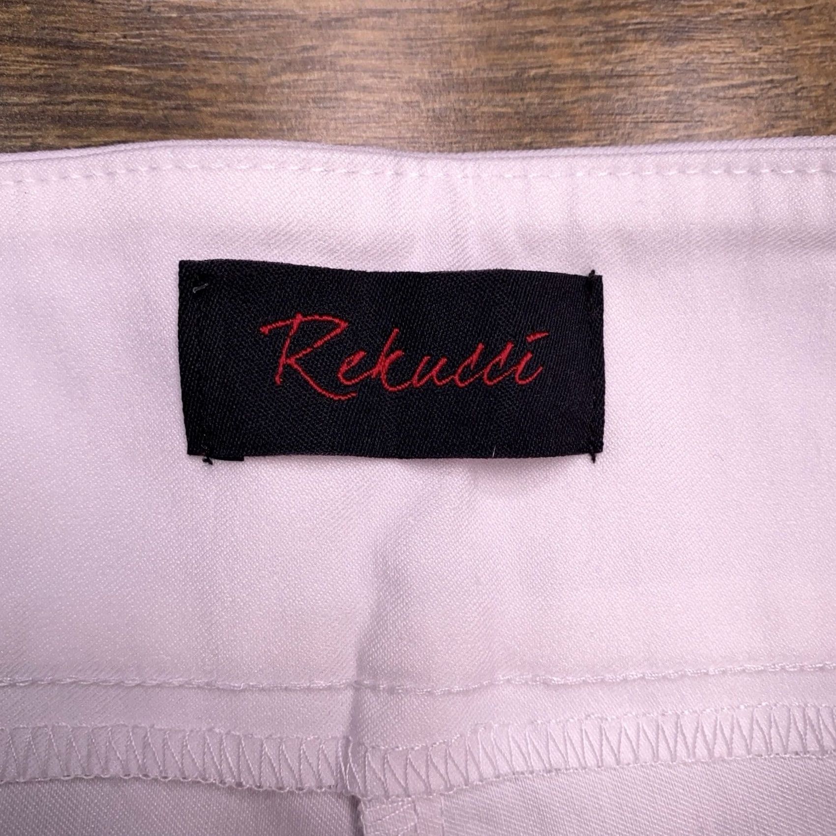 Vintage Rekucci Capri Pants 2P Petite White Mid Rise Stretch Ease Into Comfort New Size 26" / US 2 / IT 38 - 3 Thumbnail