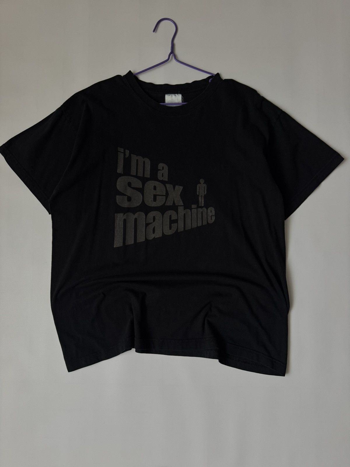 Vintage Vintage "I'm a Sex Machine" Graphic Tee - Black - Size M Size US M / EU 48-50 / 2 - 2 Thumbnail