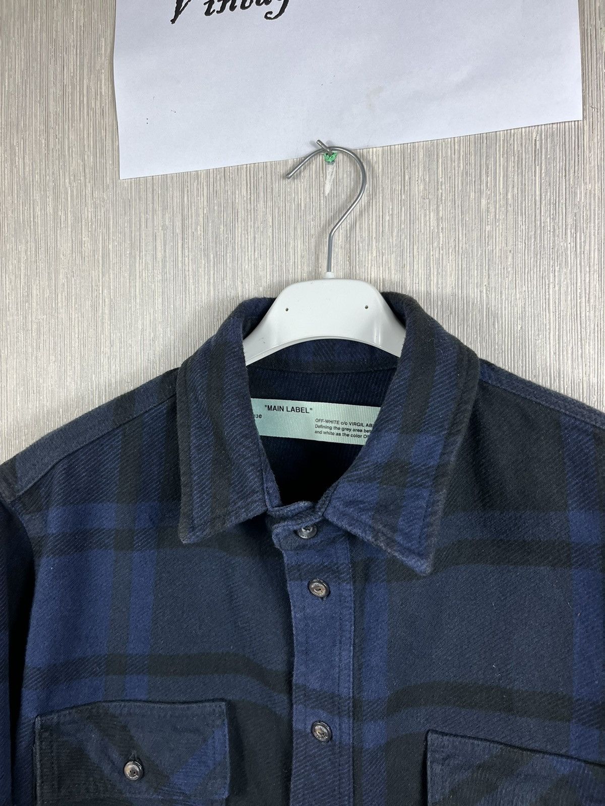 Off-White Off-White Virgil Abloh flannel shirt jacket arrows pink logo Size US S / EU 44-46 / 1 - 10 Thumbnail