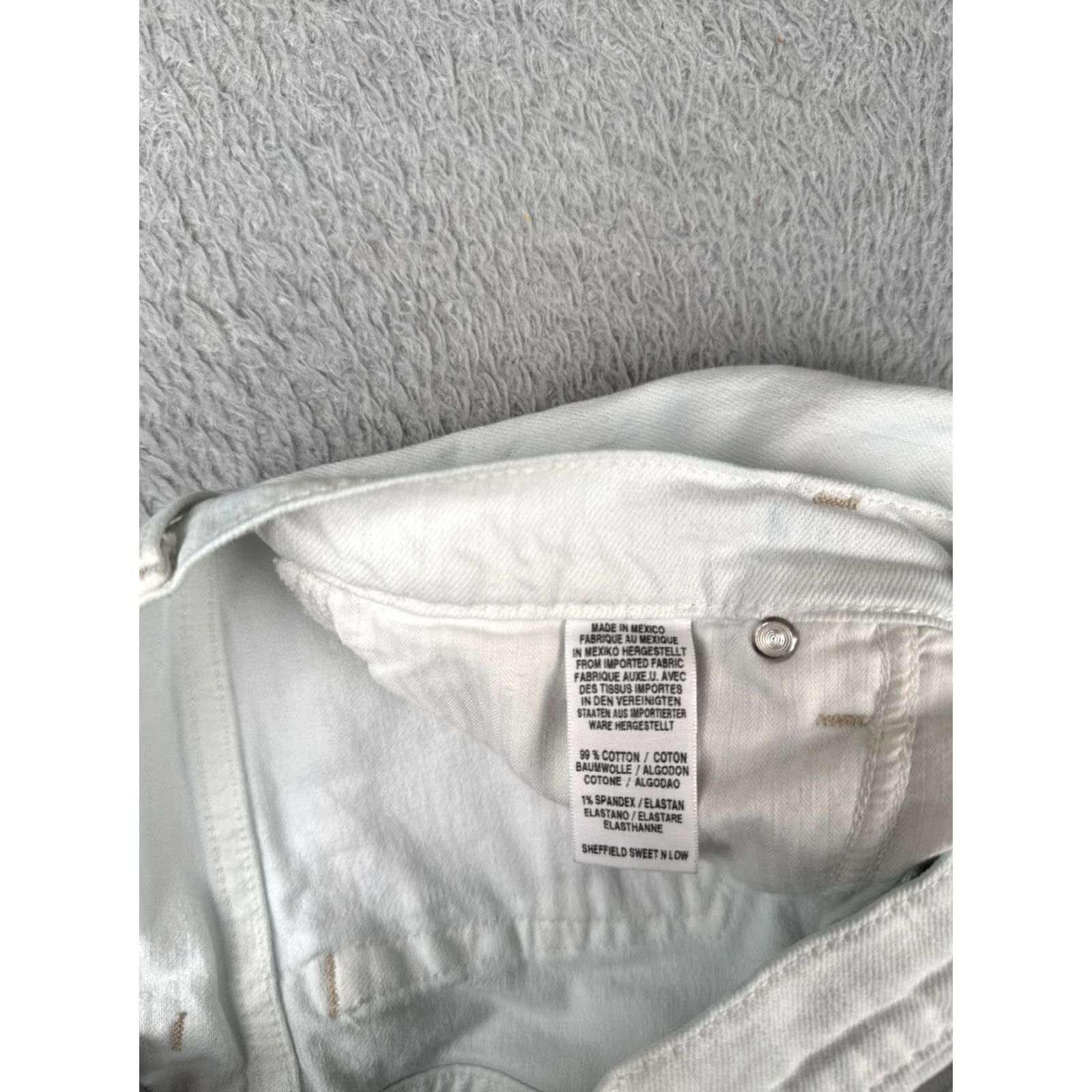 Lucky Brand Vintage Lucky Brand Women's Jeans Flared 4 White Cotton Denim Spring Summer Fall Winter Size 27" / US 4 / IT 40 - 7 Thumbnail