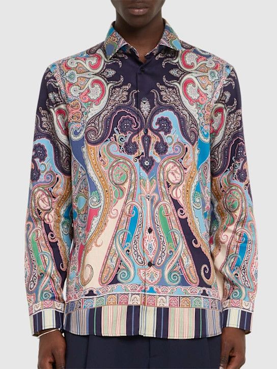 Etro o1lsvrm0425 Shirt in Blue Size US S / EU 44-46 / 1 - 3 Thumbnail