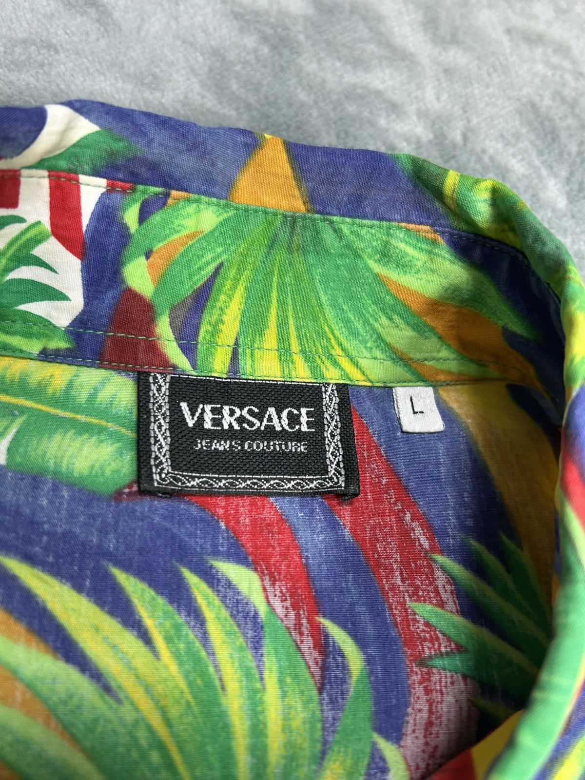 Versace Jeans Couture Vintage Versace Jeans Couture Aloha Shirt Size US L / EU 52-54 / 3 - 8 Thumbnail