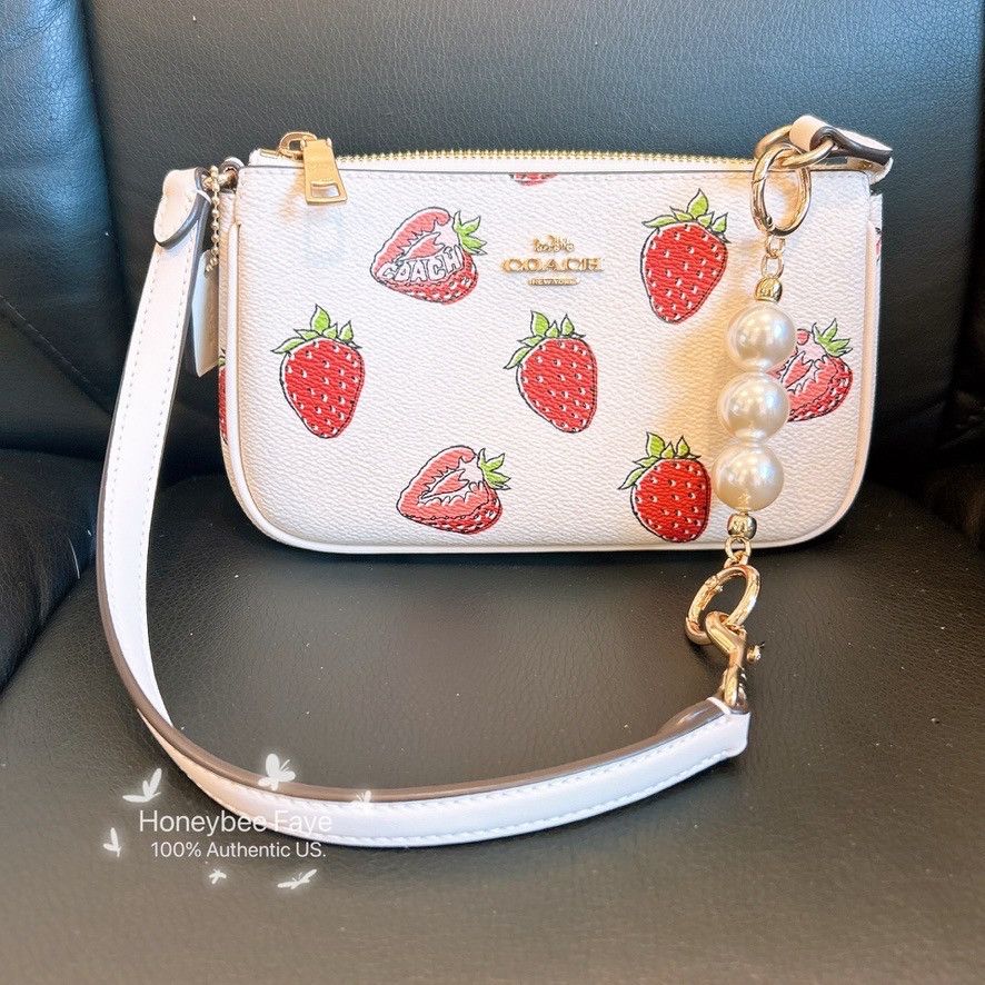 Coach Nolita 19 Shoulder Bag With Strawberry Print CAL25 Pearl Size ONE SIZE - 2 Thumbnail