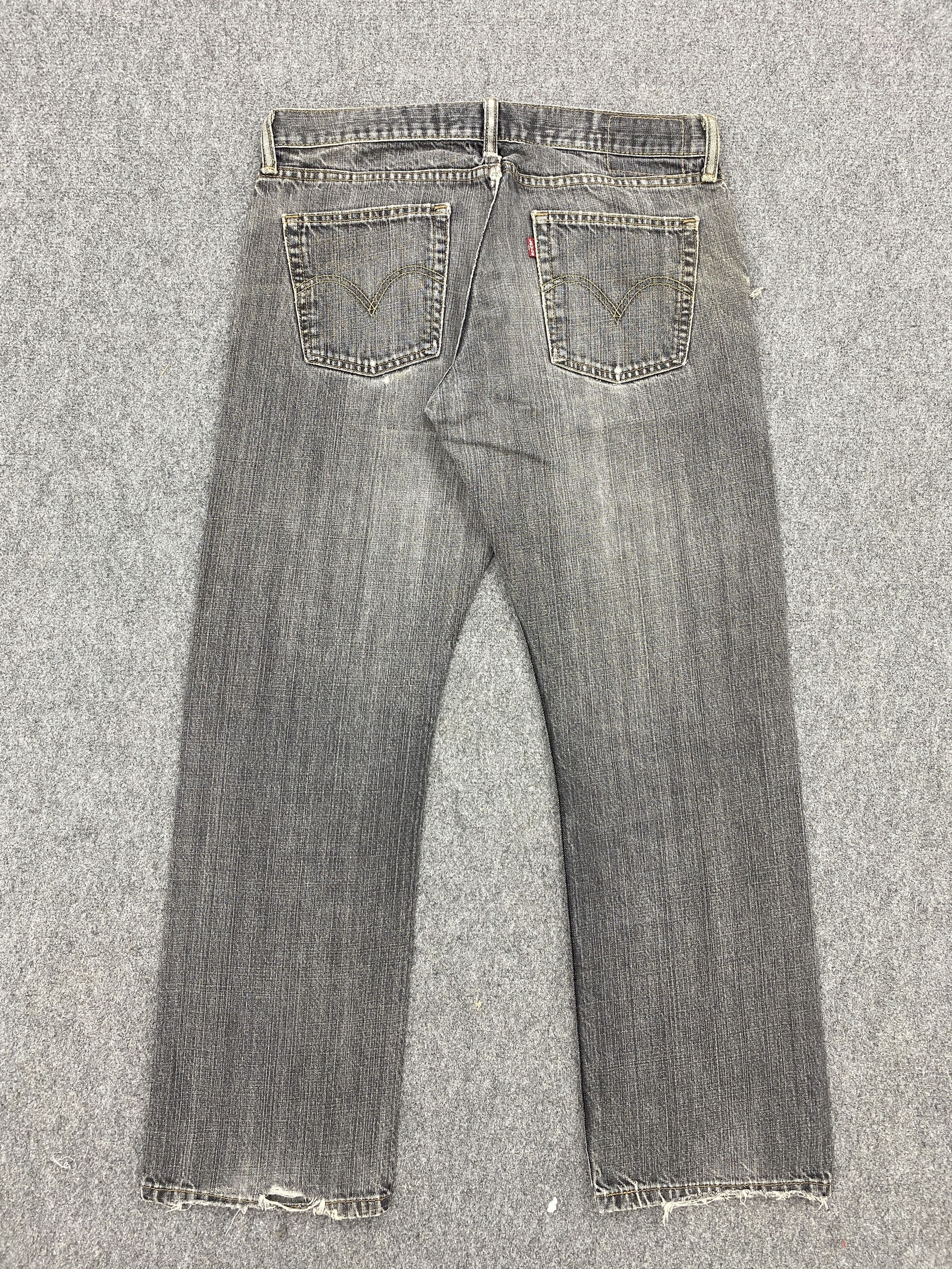Levi's Vintage Levis 514 Faded Black Distressed Jeans DP2640 Size US 32 / EU 48 - 3 Thumbnail
