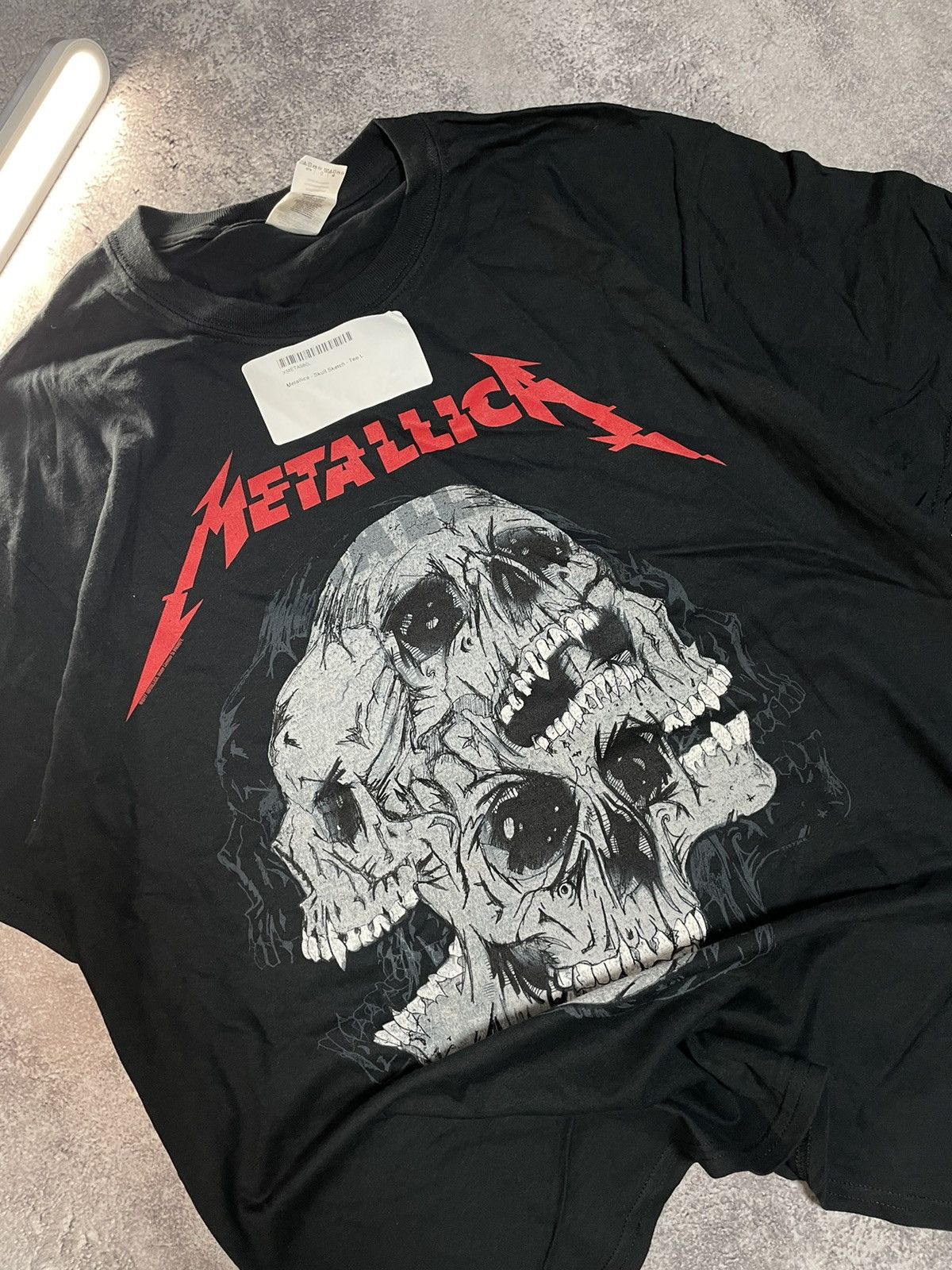 Band Tees ARCHIVE Metallica Pushead Skull Death Is Pain Vtg Tee Size US L / EU 52-54 / 3 - 2 Thumbnail