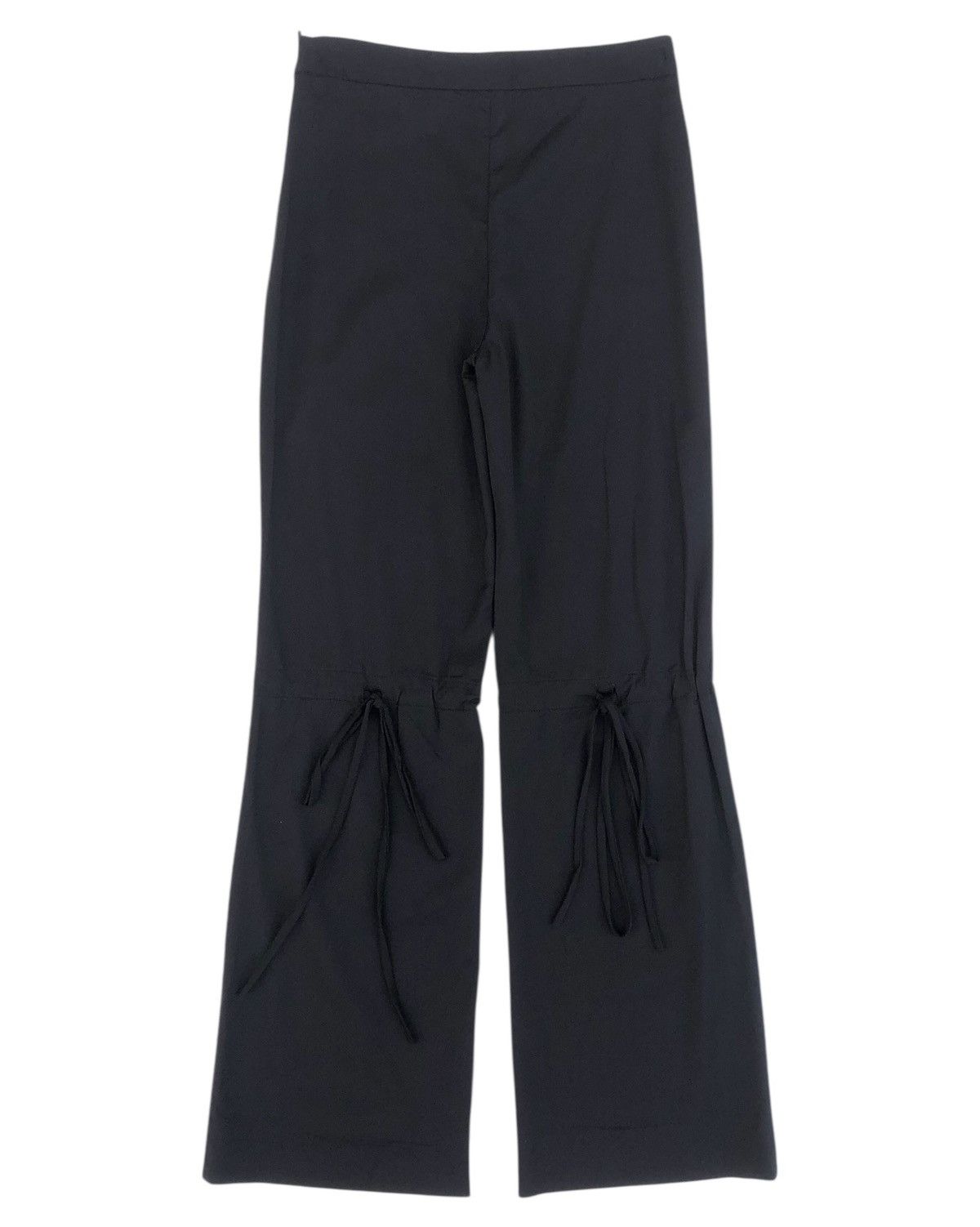 Versus Versace Y2K Versus by Versace Black Back Knee Rope Pants Size 24" / US 00 / IT 34 - 2 Thumbnail