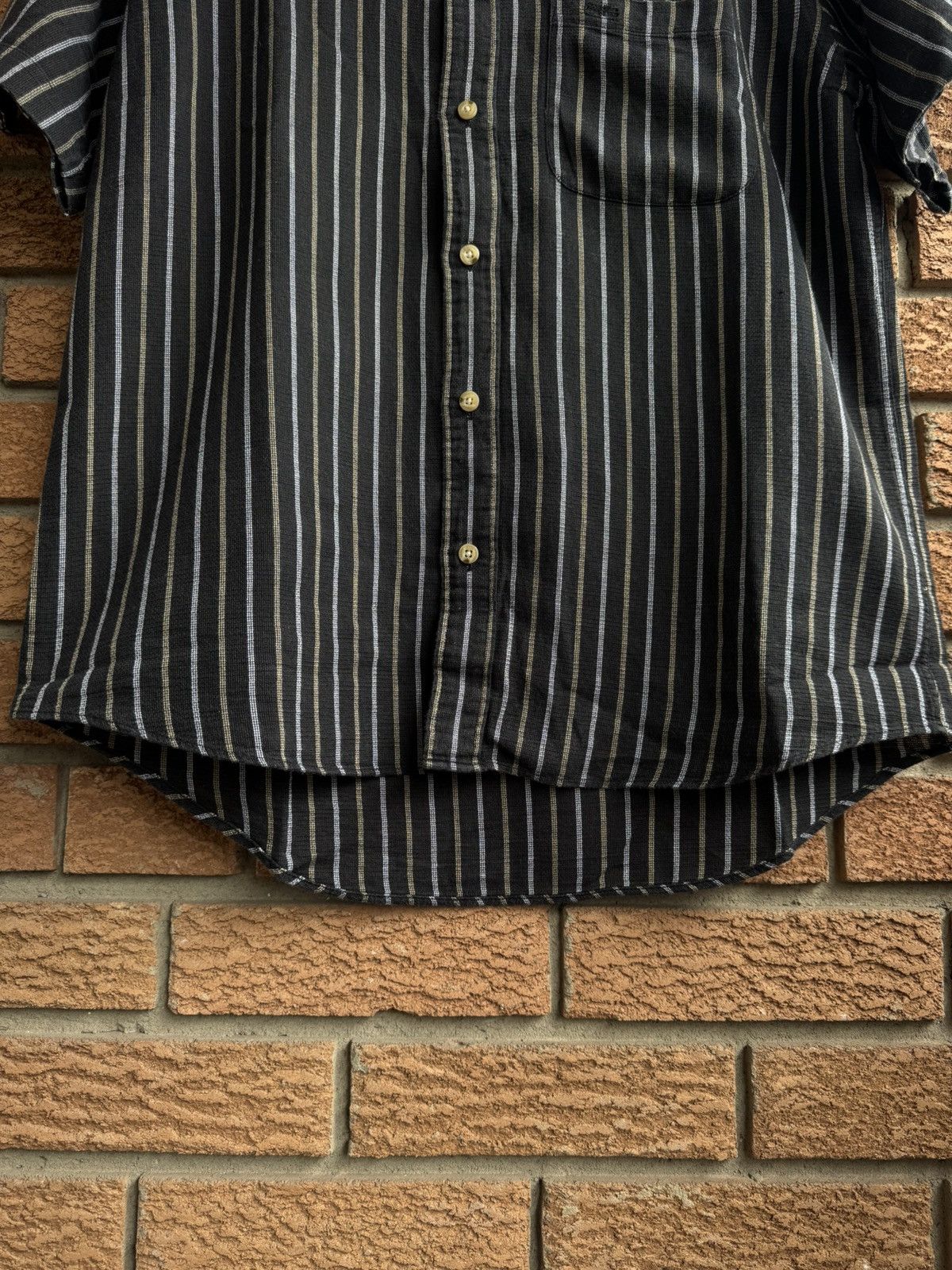 Balenciaga Balenciaga Vintage Shirt Striped Button Ups Size US L / EU 52-54 / 3 - 7 Thumbnail