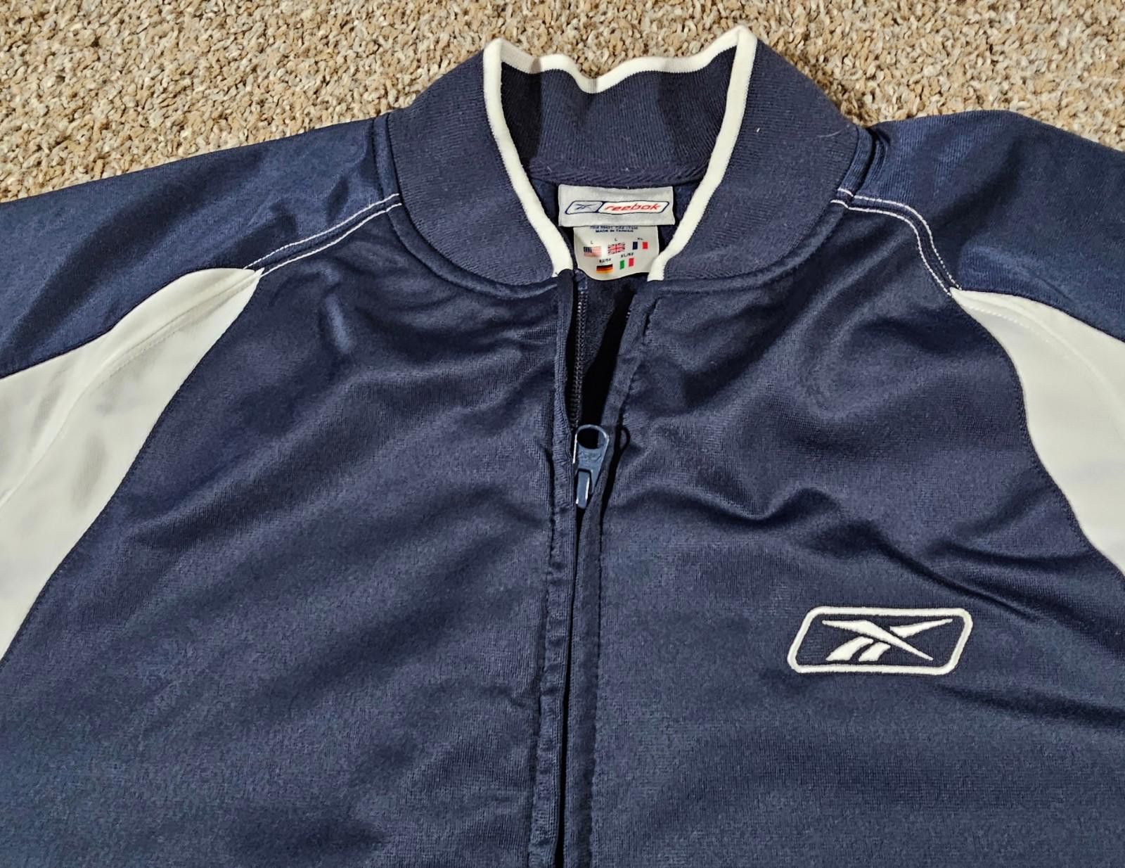 Reebok Reebok Large Fullzip Sweatshirt Jacket Blue Size US L / EU 52-54 / 3 - 2 Thumbnail