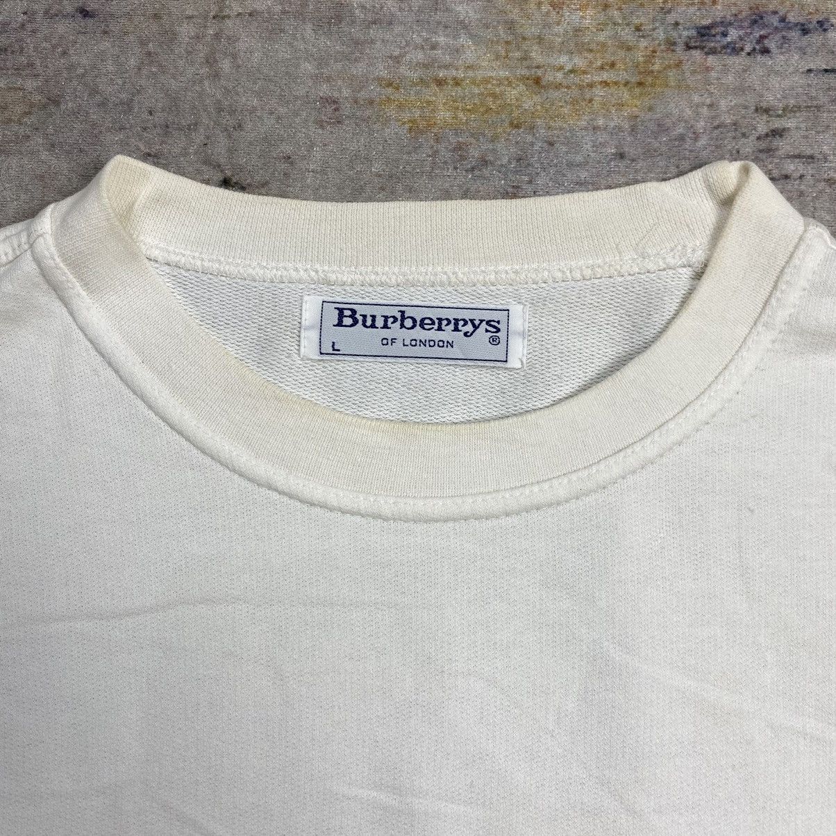 Burberry × Vintage Vintage Burberrys embroidery logo sweatshirt Size US L / EU 52-54 / 3 - 6 Thumbnail