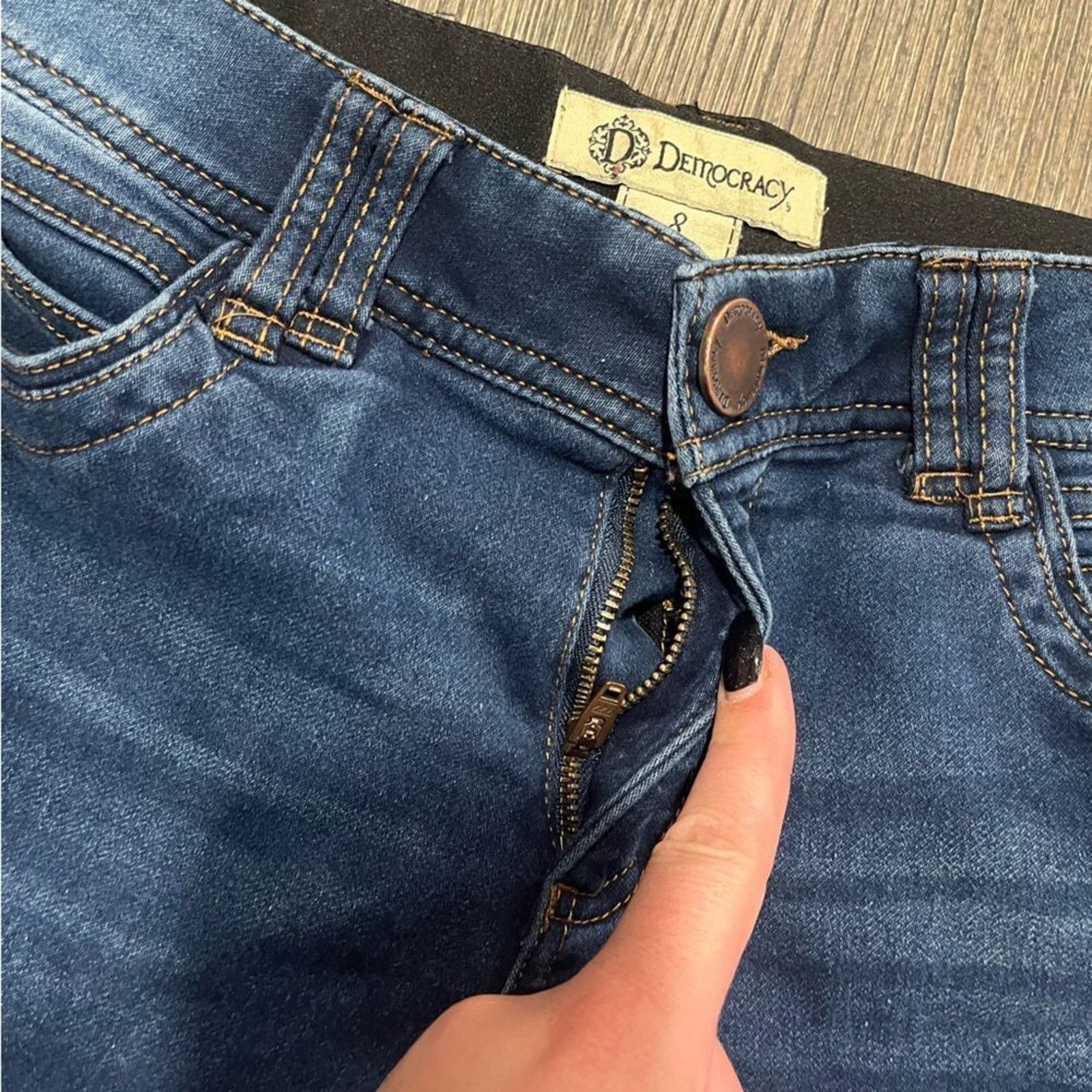 Vintage Democracy Womens Denim Jegging Jeans AB Solution Fly 8 Size 30" / US 8 / IT 44 - 9 Thumbnail
