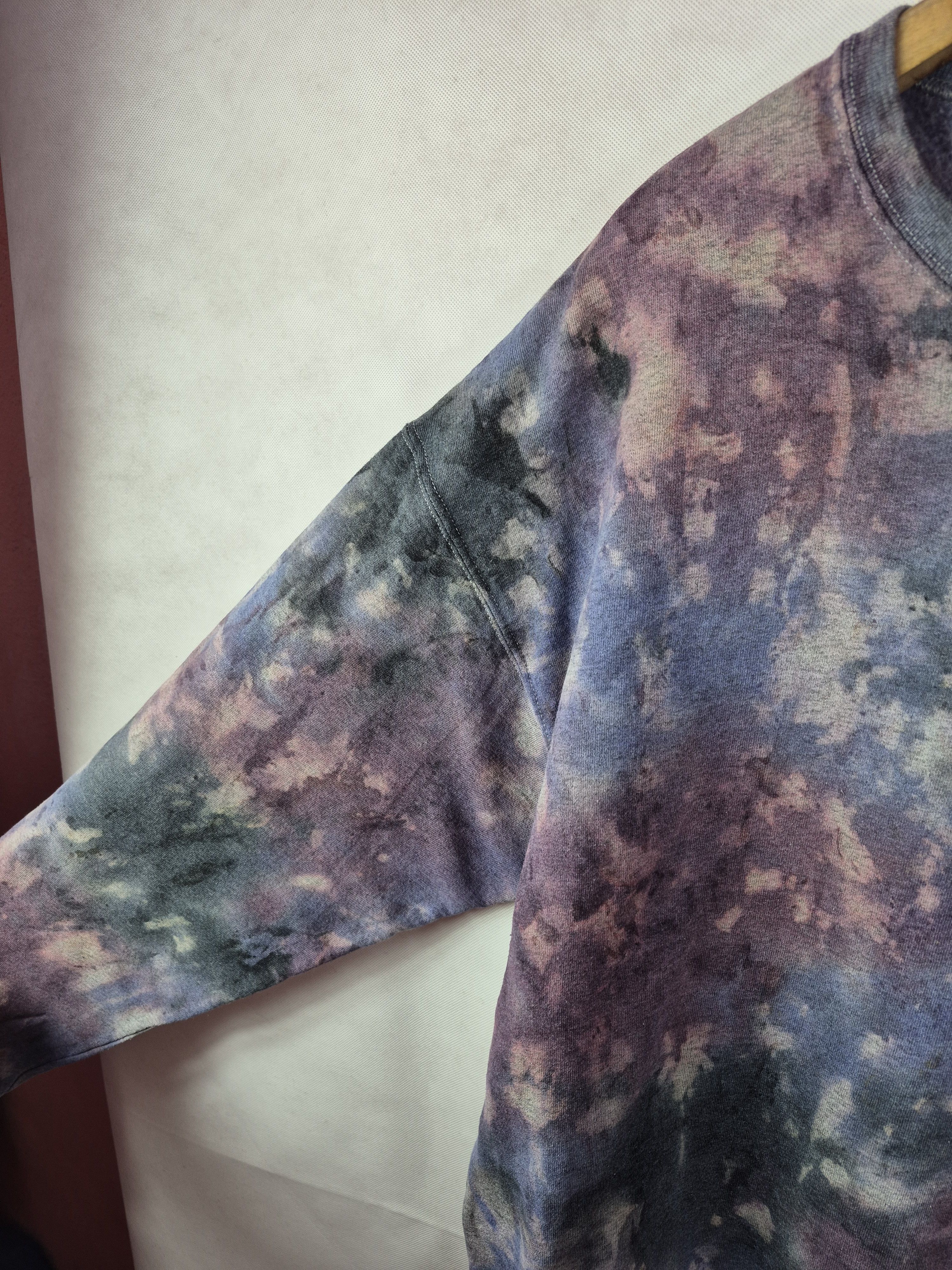 Vintage 🔥 Psychedelic Tie Dye Art Skate Streetwear Sweatshirt Size US XL / EU 56 / 4 - 5 Thumbnail