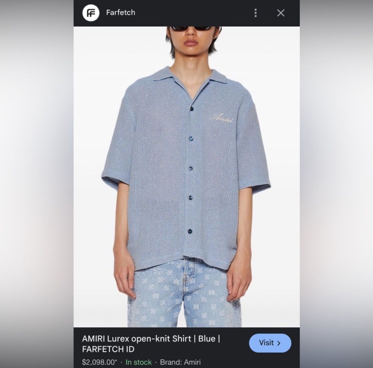 Amiri Amira shirt Size US L / EU 52-54 / 3 - 5 Thumbnail