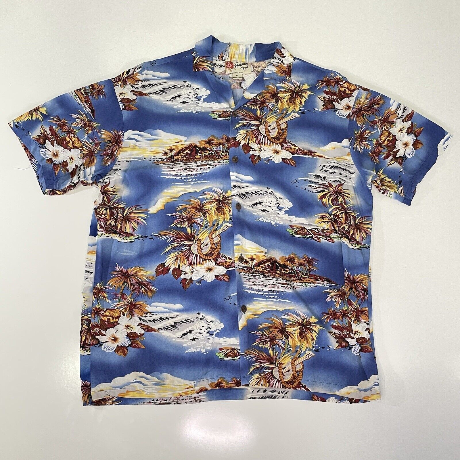 Hilo Hattie VTG Hilo Hattie Hawaiian Original Shirt XL Hawaii Volcano Size XL / US 12-14 / IT 48-50 - 1 Thumbnail