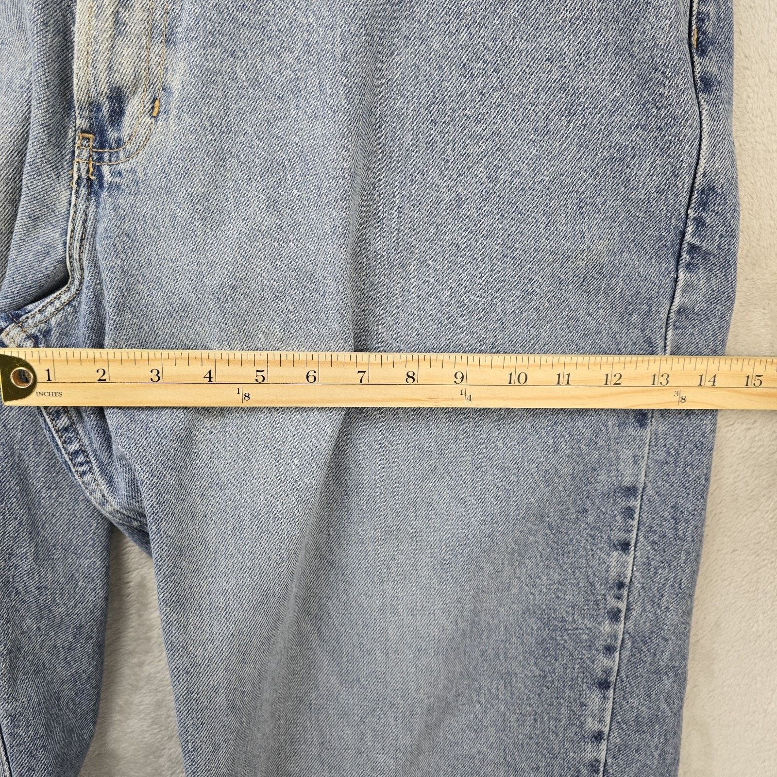 Tommy Hilfiger Vintage Tommy Hilfiger Jeans 40x24 Blue Cropped Baggy Y2K Size US 40 / EU 56 - 5 Thumbnail