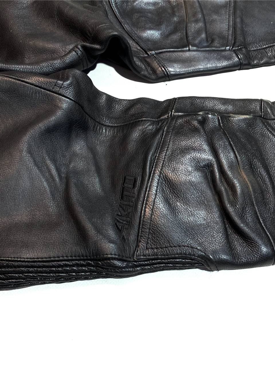 Japanese Brand Akito Racing Moto Leather Pants Vintage Size US 29 - 6 Thumbnail