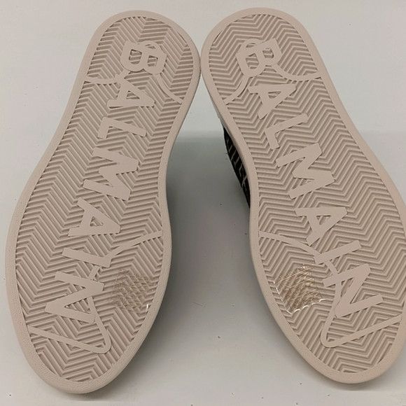 Balmain Balmain B-Court Bicolor Monogram Jacquard High-Top Sneakers Size US 7 / IT 37 - 12 Thumbnail