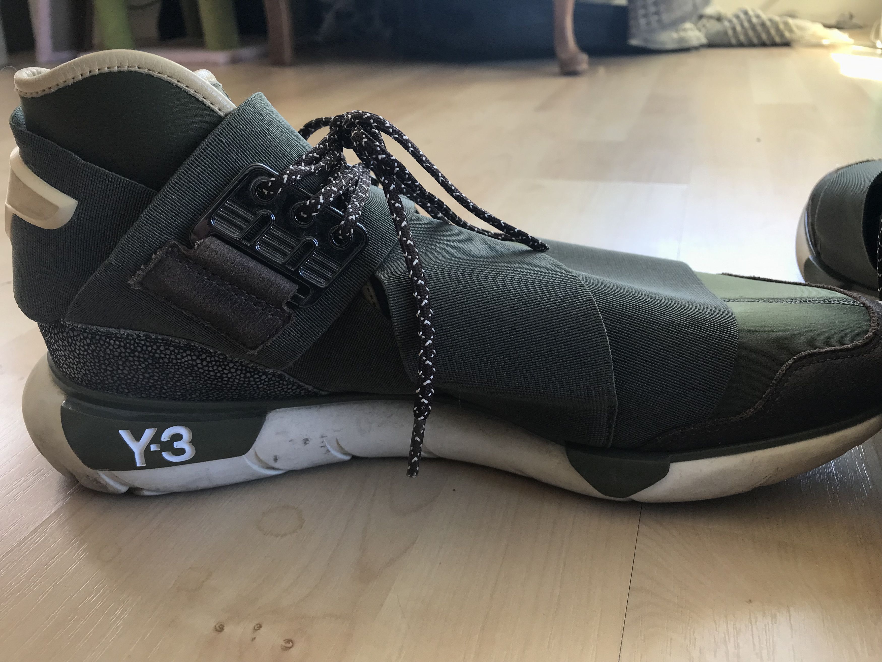 Adidas Y-3 Yohji Yamamoto Qasa High Olive Drab Adidas Size US 11 / EU 44 - 5 Thumbnail