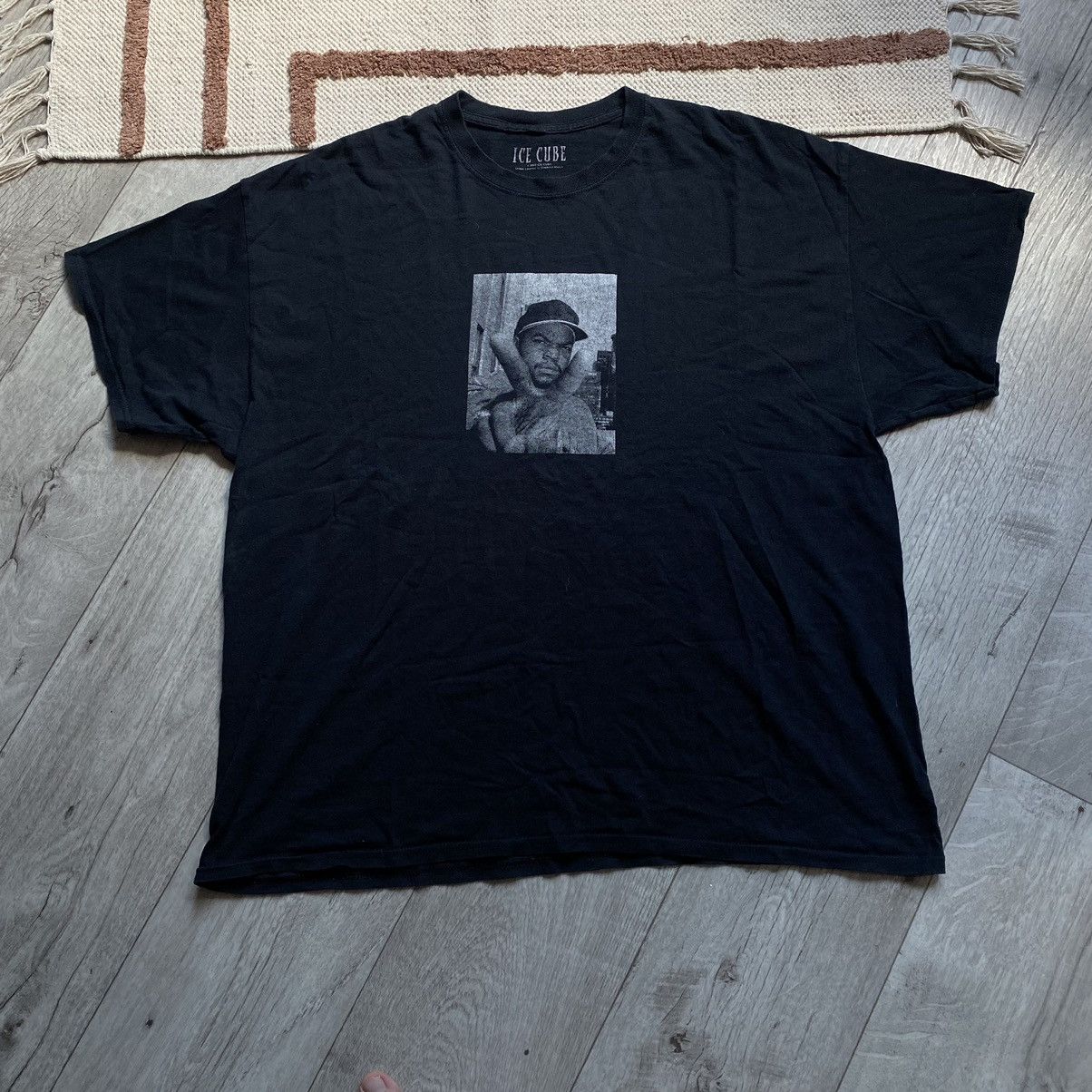 Rap Tees ICE CUBE Y2K FADED OVERSIZE T SHIRT Size US XXL / EU 58 / 5 - 1 Thumbnail