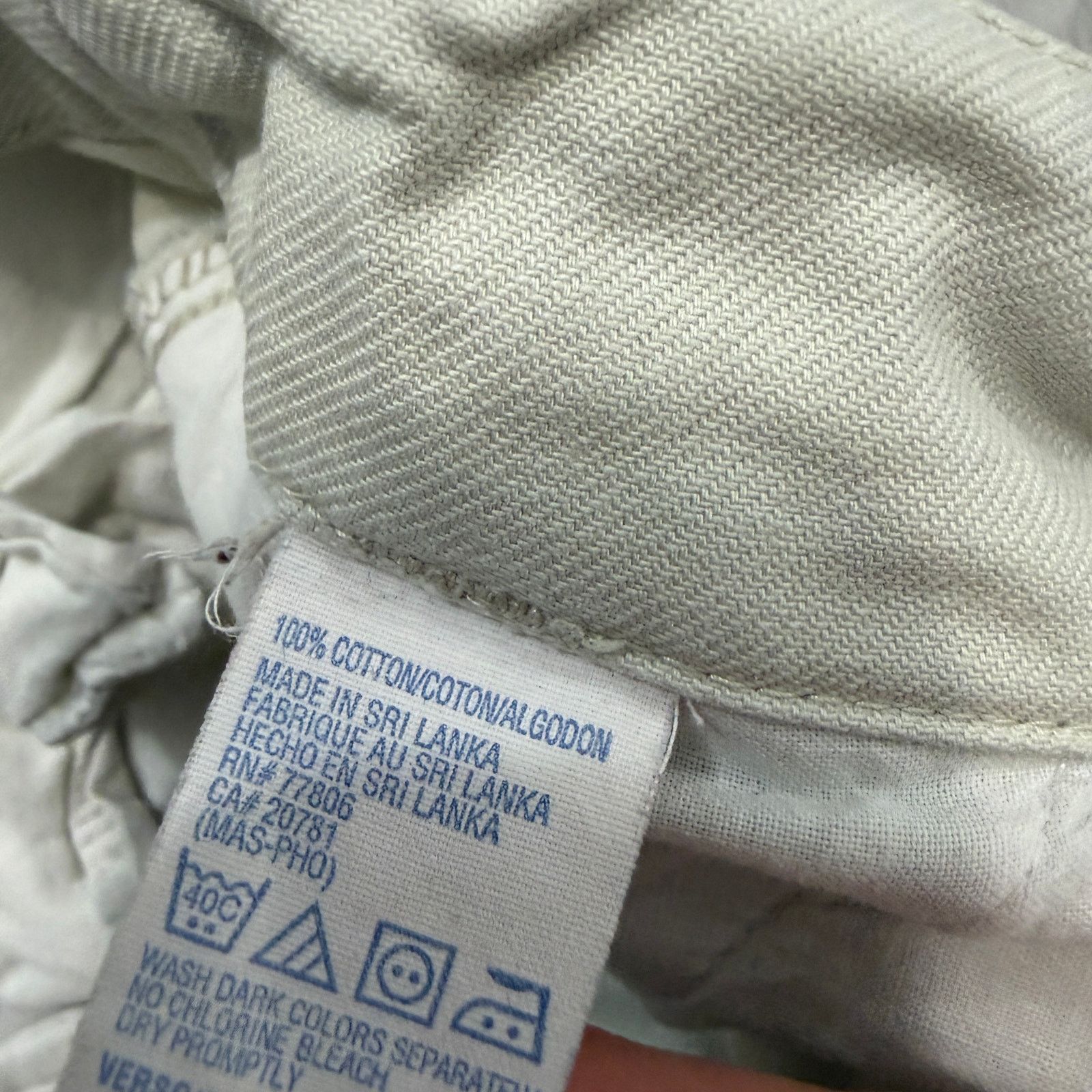Tommy Hilfiger Vintage Tommy Hilfiger Pants Men's 33x32 Ivory Straight Size US 33 - 6 Thumbnail
