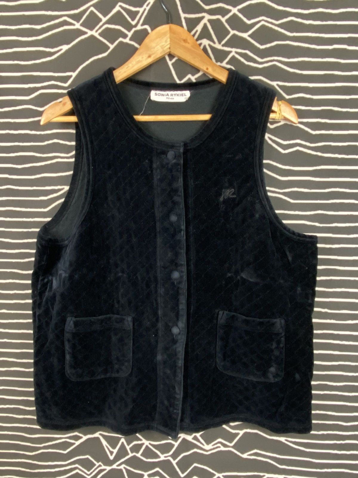 Sonia Rykiel Sonia Rykiel Velvet Vest Size US M / EU 48-50 / 2 - 1 Thumbnail