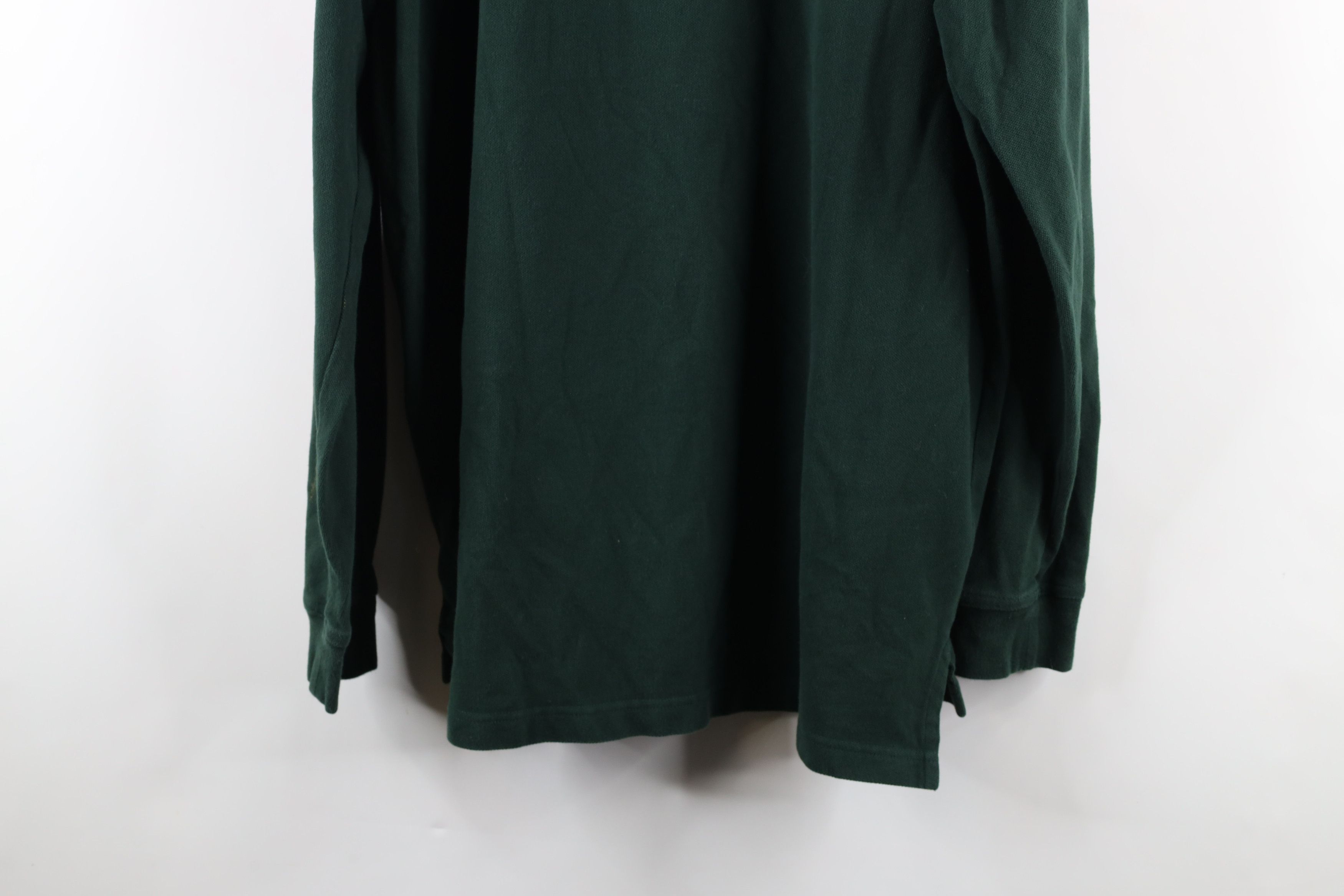 Brooks Brothers Vintage Brooks Brothers Long Sleeve Rugby Polo Shirt Green Size US XL / EU 56 / 4 - 10 Thumbnail