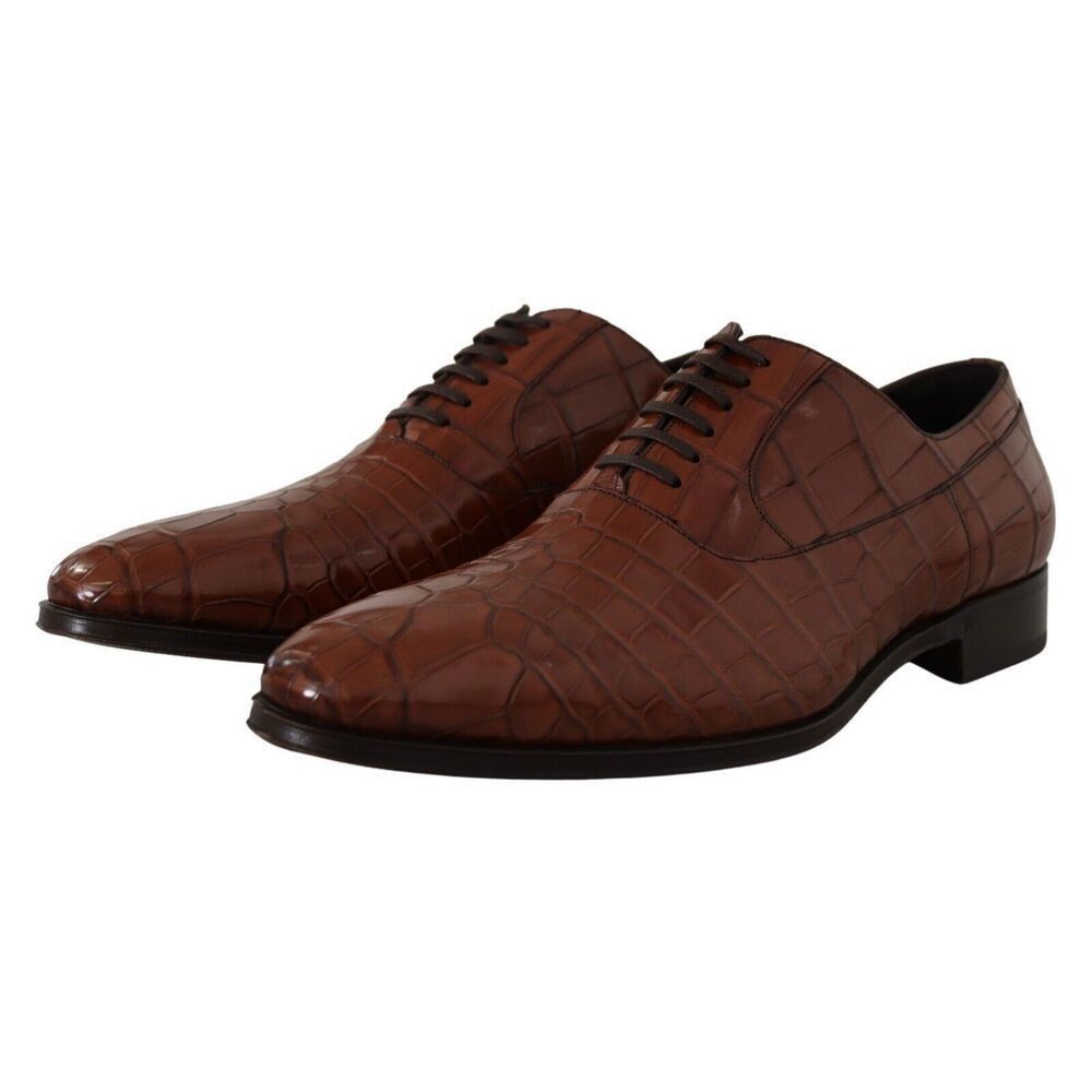 Dolce & Gabbana Dolce & Gabbana Elegant Exotic Crocodile Leather Formal Shoe Size US 11 / EU 44 - 3 Thumbnail