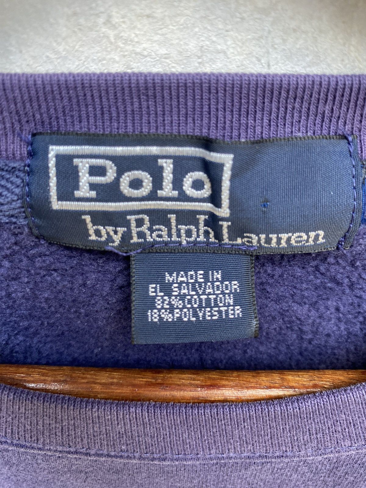 Polo Ralph Lauren × Vintage Vintage Polo Ralph Lauren Sweatshirt Small Pony Crewneck Size US L / EU 52-54 / 3 - 7 Thumbnail