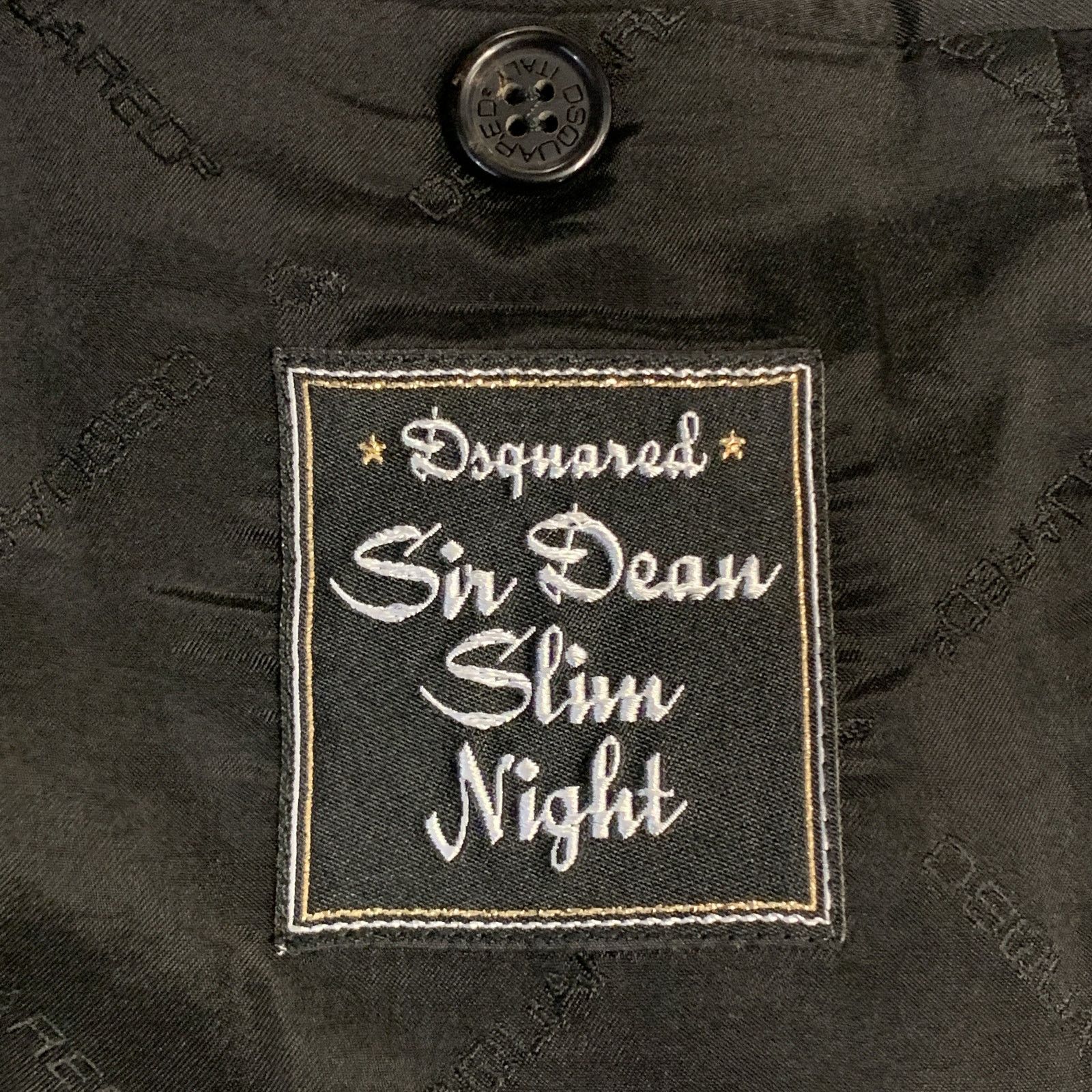 Dsquared2 Size 40 Black Wool Blend Satin Peak Lapel Tuxedo Jacket Size 40R - 7 Thumbnail