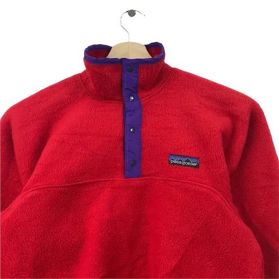 Patagonia Vtg 90’ PATAGONIA USA SYNCHILLA Snap Button Fleece Jacket Size XS / US 0-2 / IT 36-38 - 2 Thumbnail