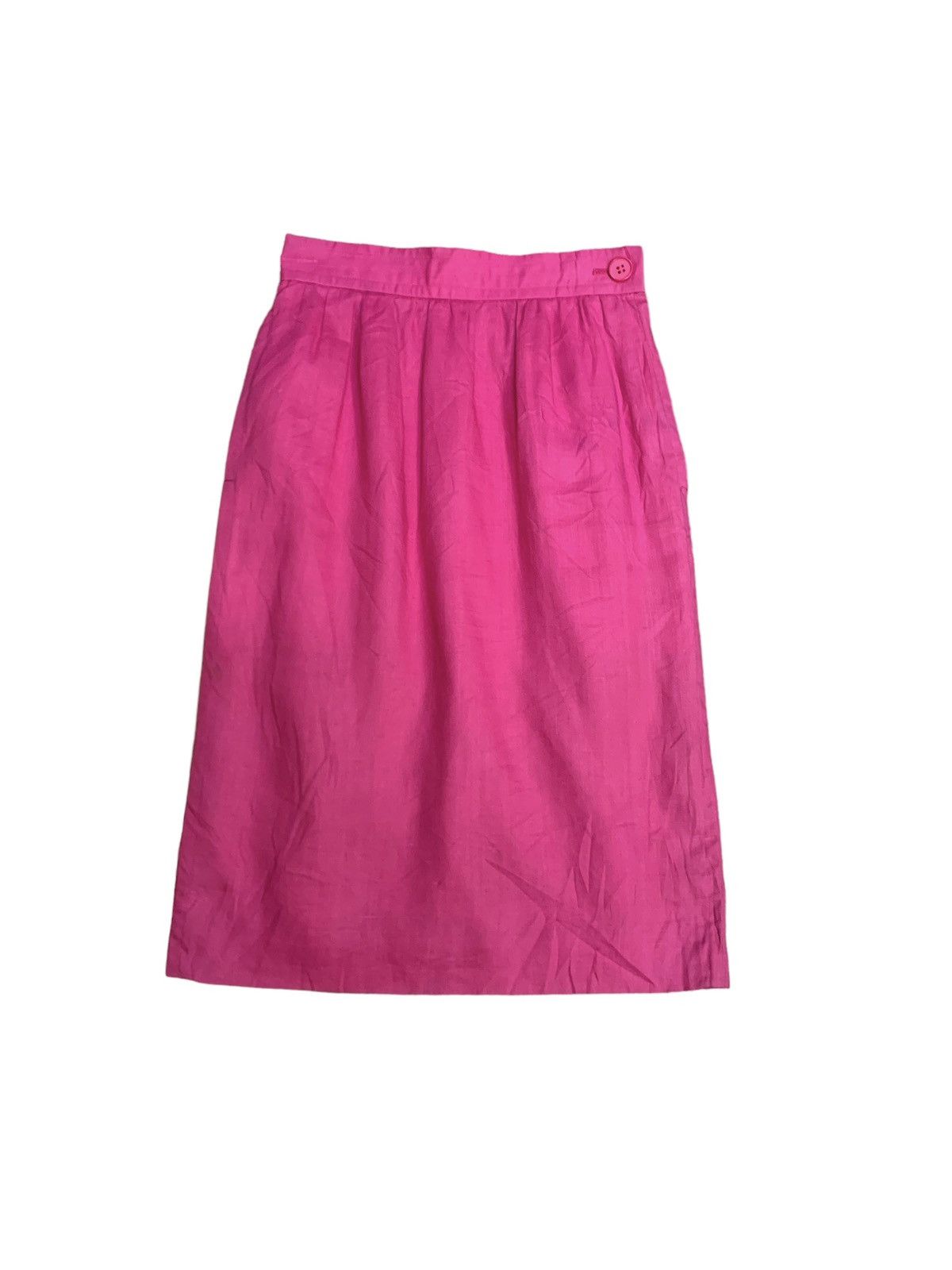 image of Vintage YVES Saint Laurent Mini Skirt in Pink, Women's (Size 24)