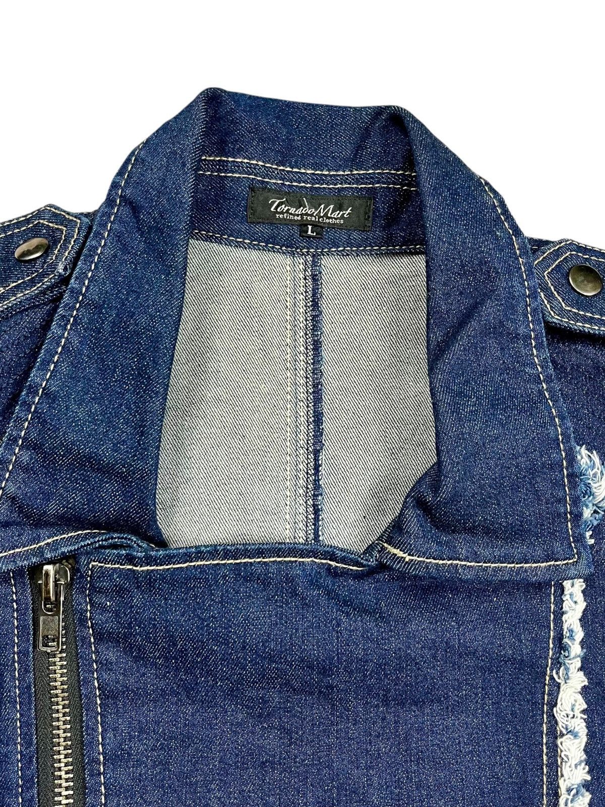 If Six Was Nine 2000s Tornado Mart - Vkei Style Denim Jacket Size US L / EU 52-54 / 3 - 12 Thumbnail