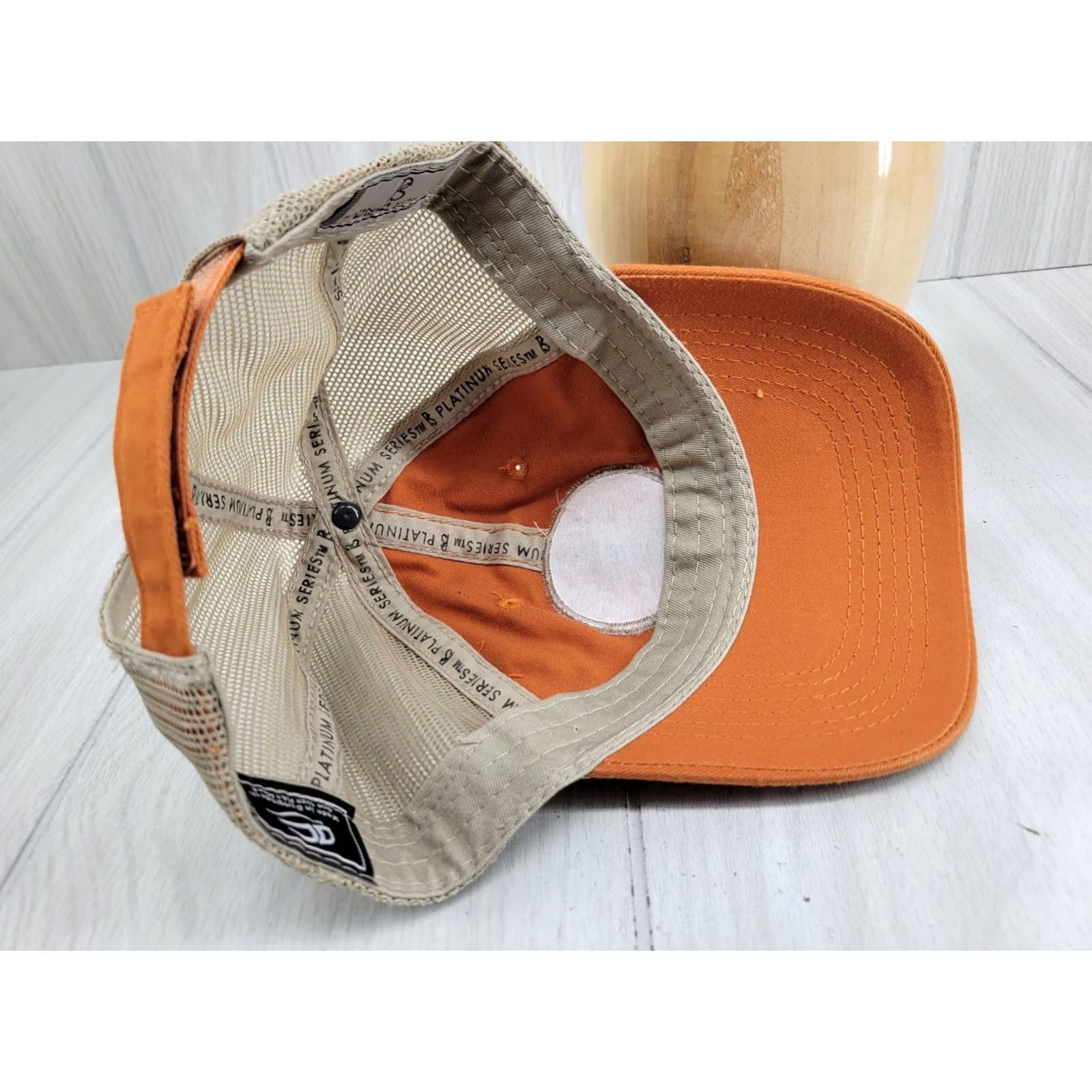 Vintage ABC Associated Builders & Contractors Alabama Trucker Hat Sport Clay Shoot 2015 Adjustable Orange Twill Mesh Back Lightweight Embroidered Men Hat Size ONE SIZE - 7 Thumbnail