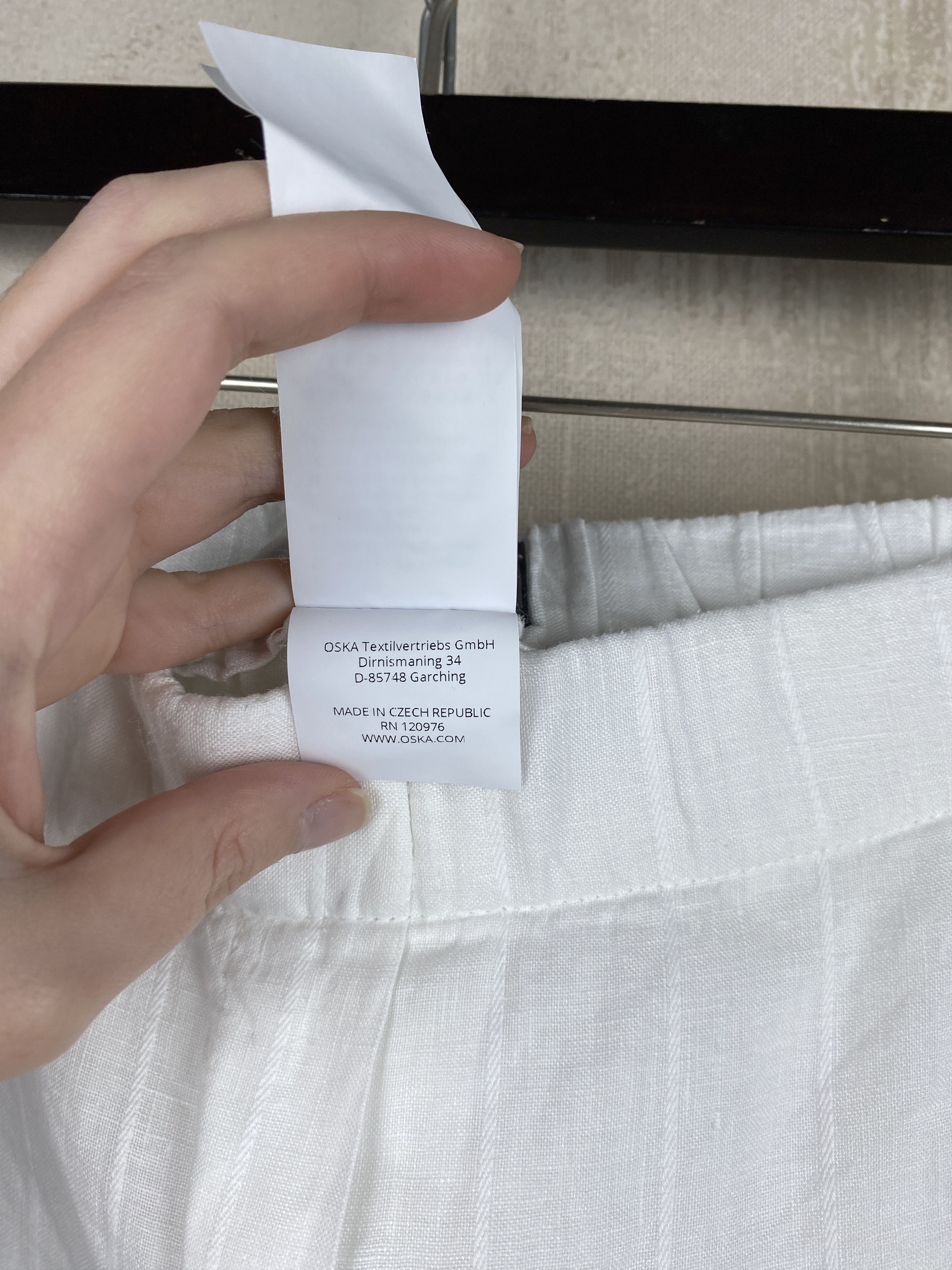 Other Oska Linen White Relaxed Boho Trousers Pants Size 27" / US 4 / IT 40 - 10 Thumbnail
