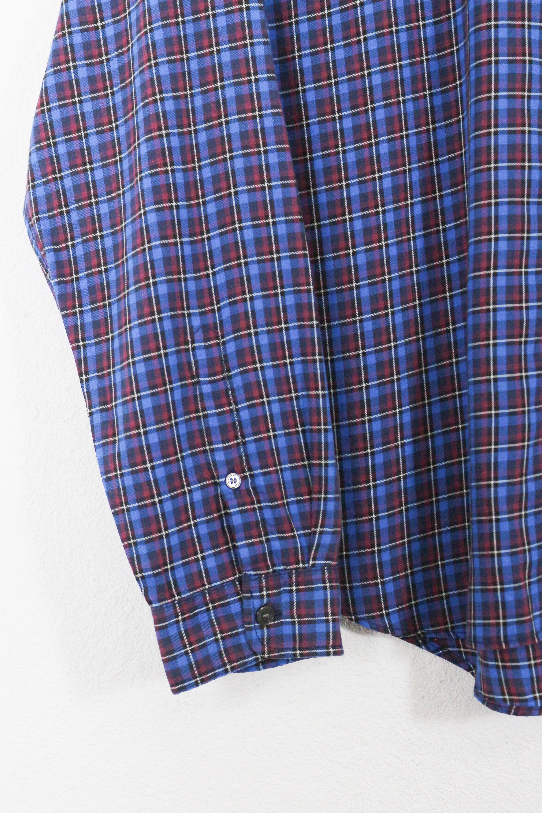 Burberry Burberry Brit Logo Blue Check Flannel Shirt Size US XL / EU 56 / 4 - 2 Thumbnail