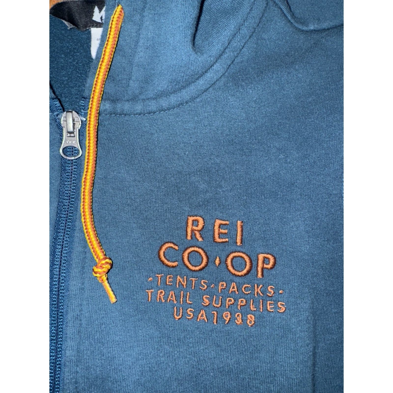 Vintage REI Women Hoodie Full Zip Hooded Pockets Blue Teal Small Size S Activewear Shirt/ Hoodie Size S / US 4 / IT 40 - 2 Thumbnail