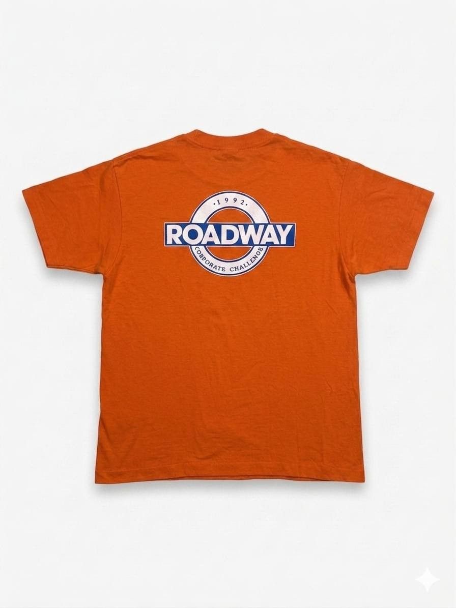 Vintage VTG 1992 Roadway T-Shirt | Screen Stars Best | Single Stitch Size US XL / EU 56 / 4 - 2 Thumbnail