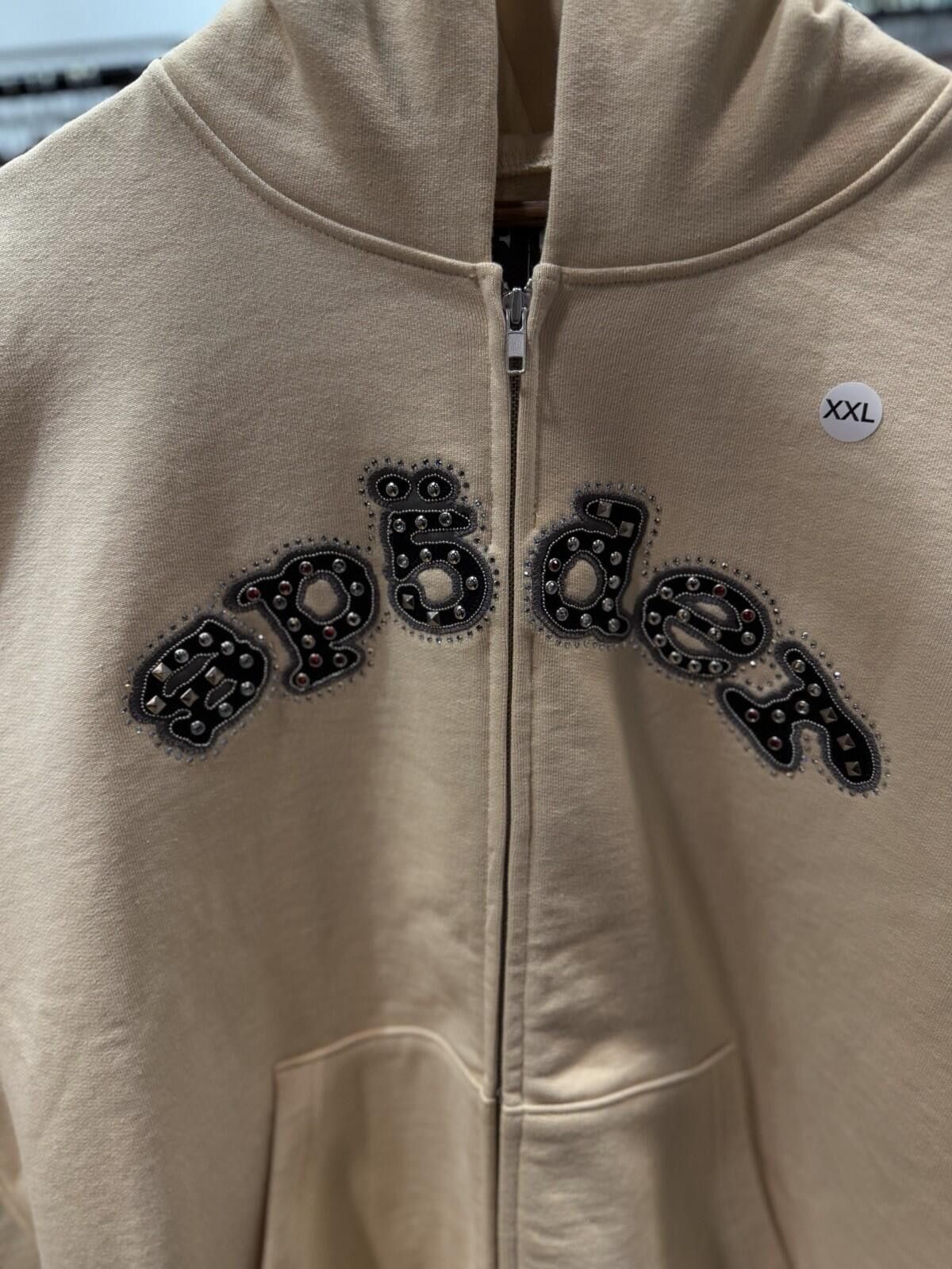 Sp5der Sp5der Cream Stone Zip Up Hoodie Size (XXL) 2026 Size US XXL / EU 58 / 5 - 5 Thumbnail