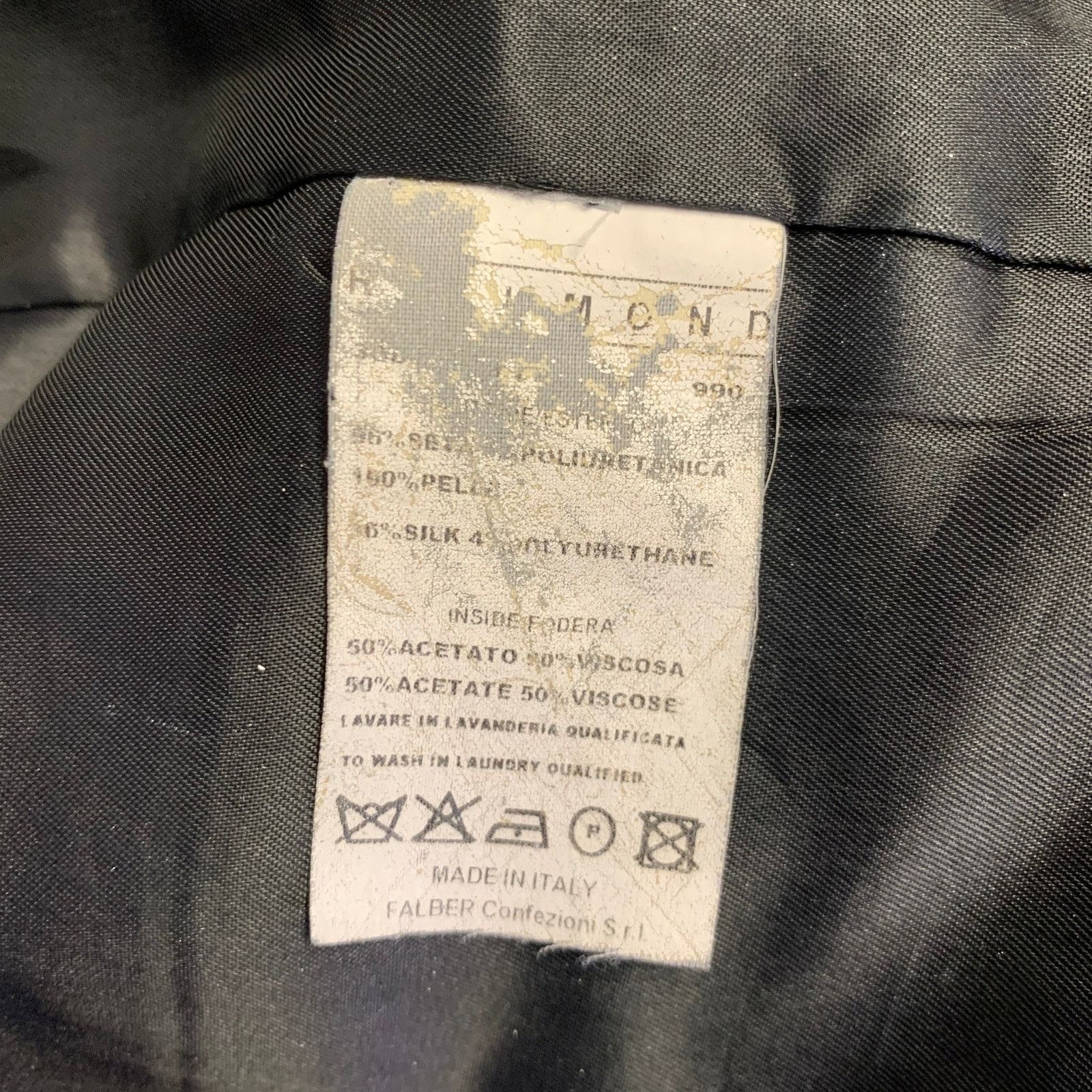 Size XL Black Embroidery Poliammide Zip Up Jacket