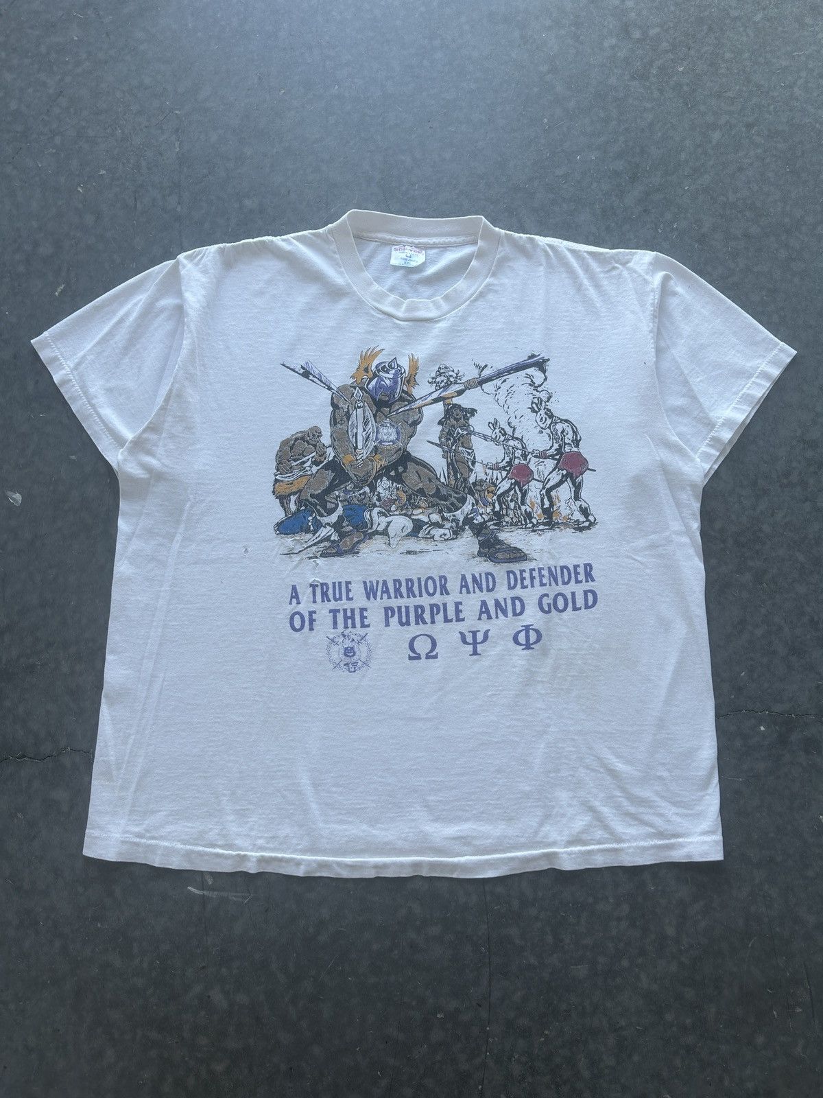 Vintage Crazy Vintage 90s Frat Graphic Tee Size US XXL / EU 58 / 5 - 2 Thumbnail