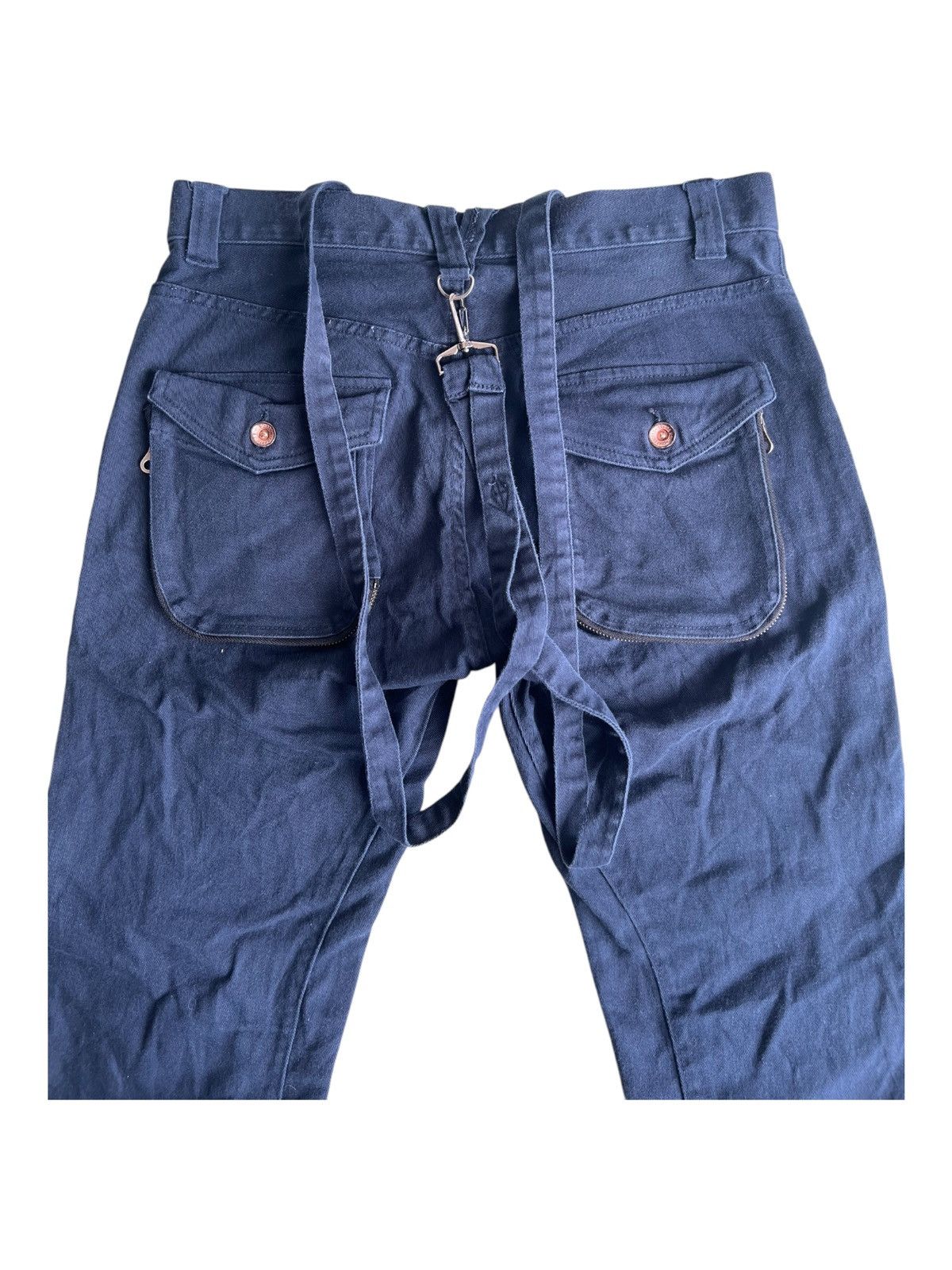 PPFM Vintage PPFM GOA Parachute Suspender J-Curve Jeans Denim Size US 33 - 7 Thumbnail