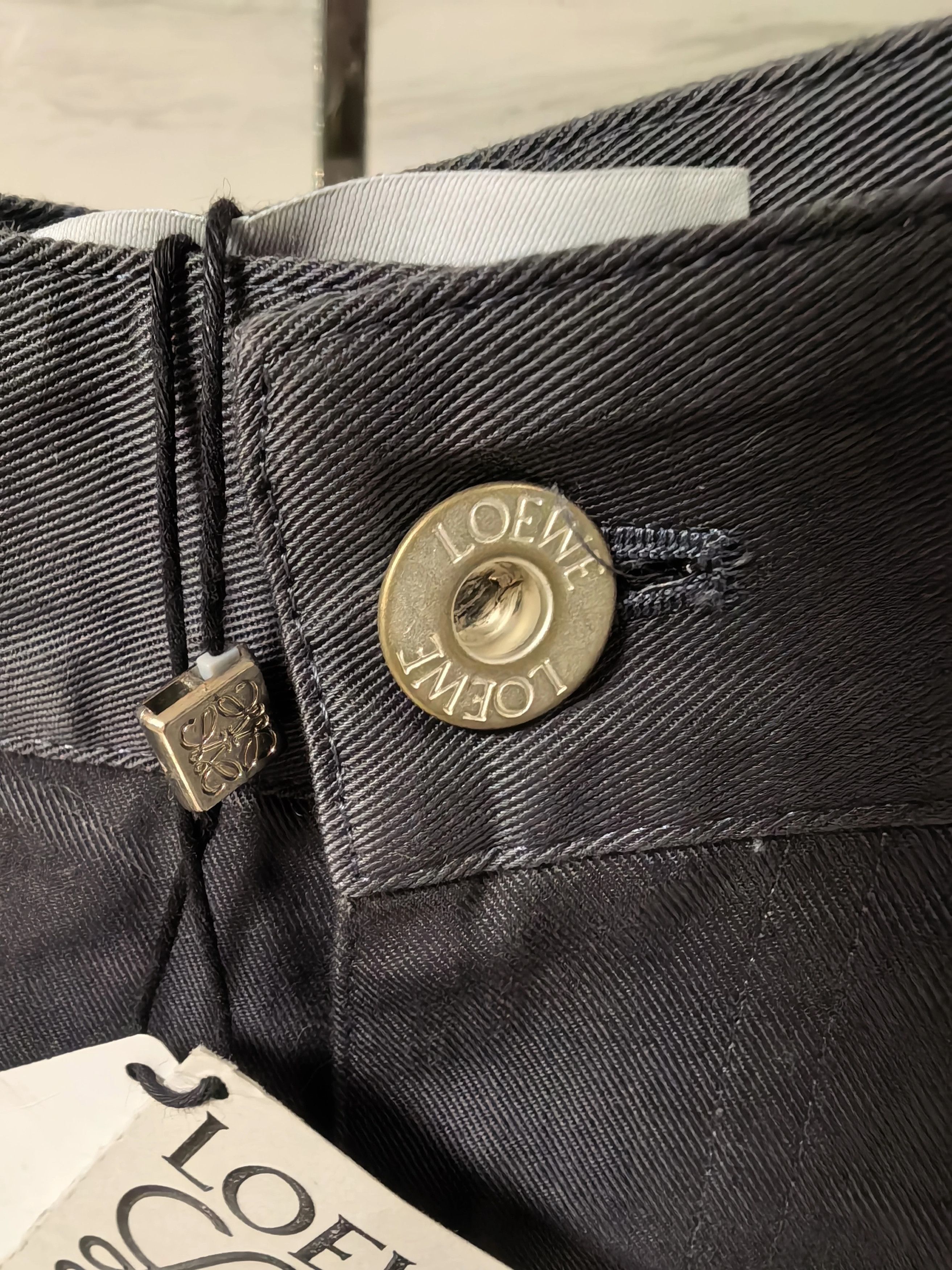 Loewe LOEWE SS25 Denim Pants Black Square Leather Tag Size 24" / US 00 / IT 34 - 8 Thumbnail