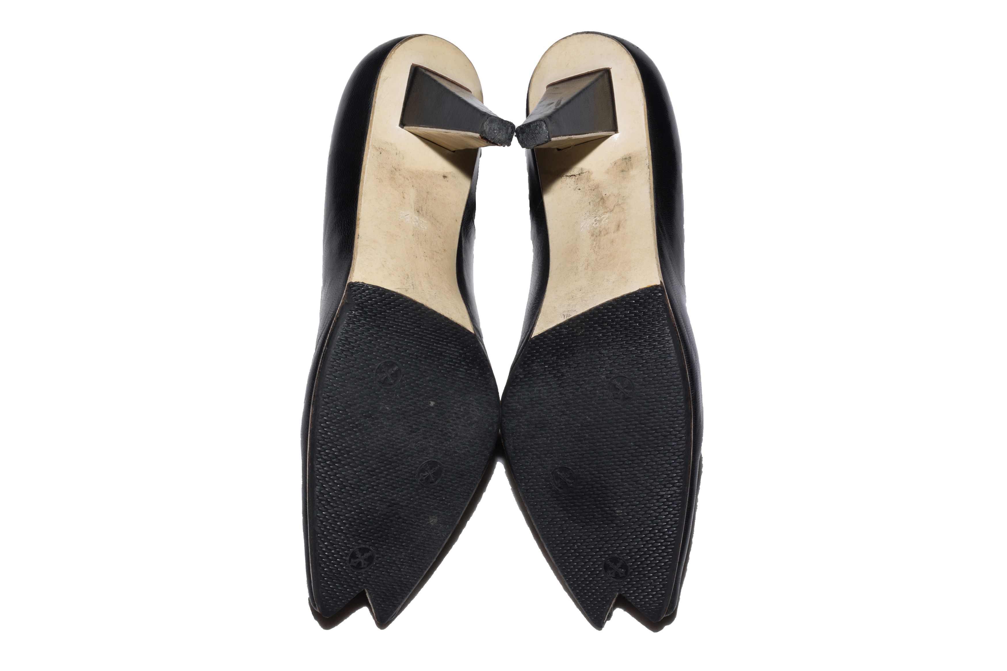 Maison MIHARA YASUHIRO OPEN SPLIT TOE SNAKE HEEL SHOE Size US 6.5 / IT 36.5 - 6 Thumbnail