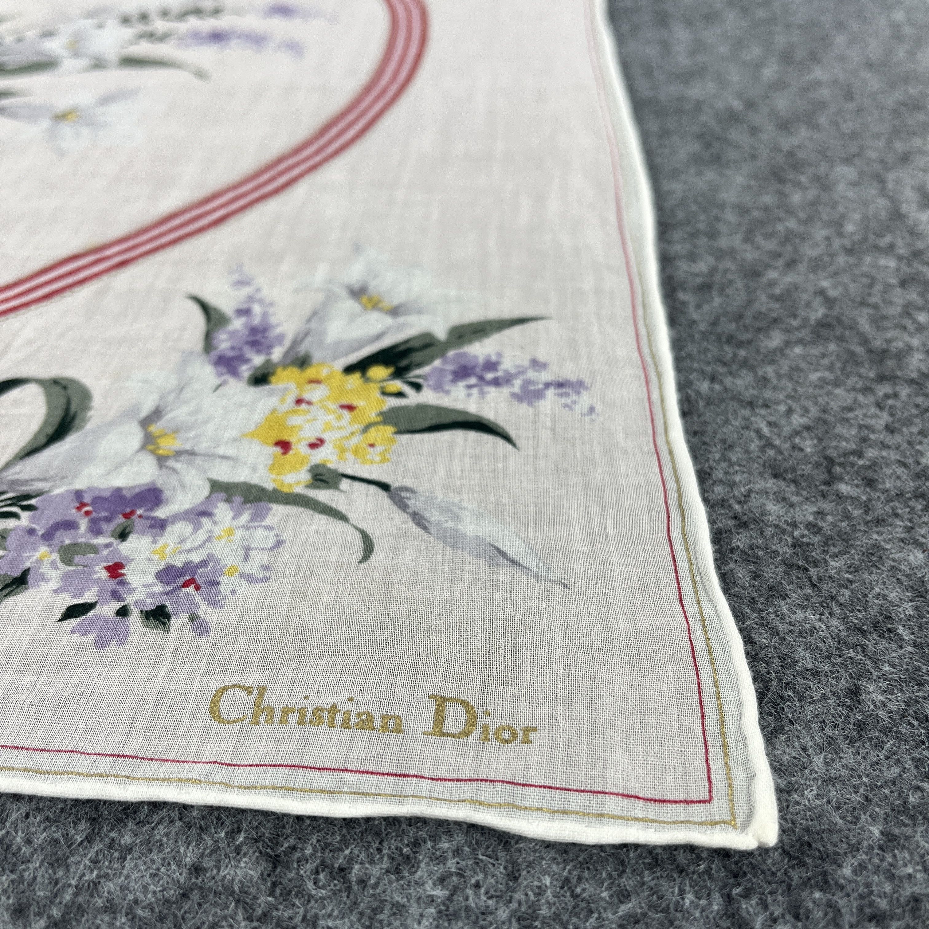 Vintage Christian Dior Handkerchief / Bandana / Neckerchief B138 Size ONE SIZE - 5 Thumbnail
