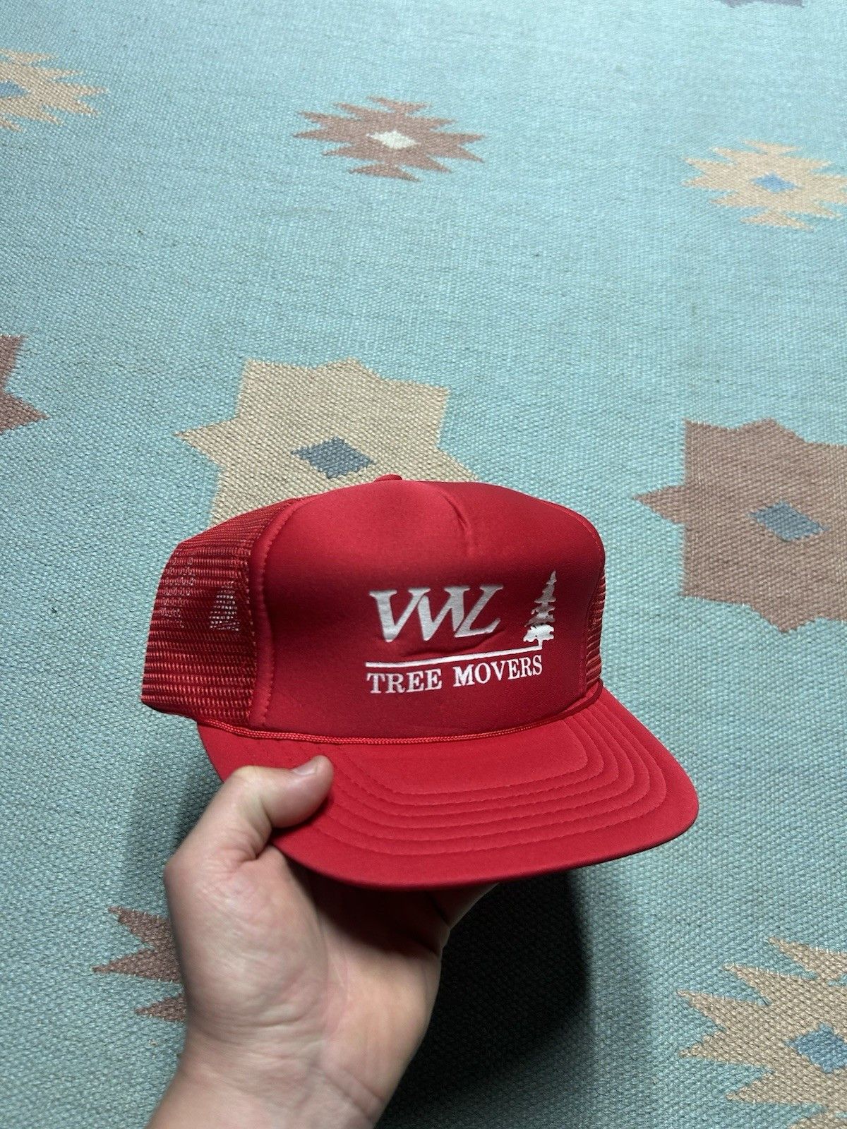 Vintage Vintage trucker hat mesh WWL tree movers red snapback AS IS Size ONE SIZE - 1 Thumbnail