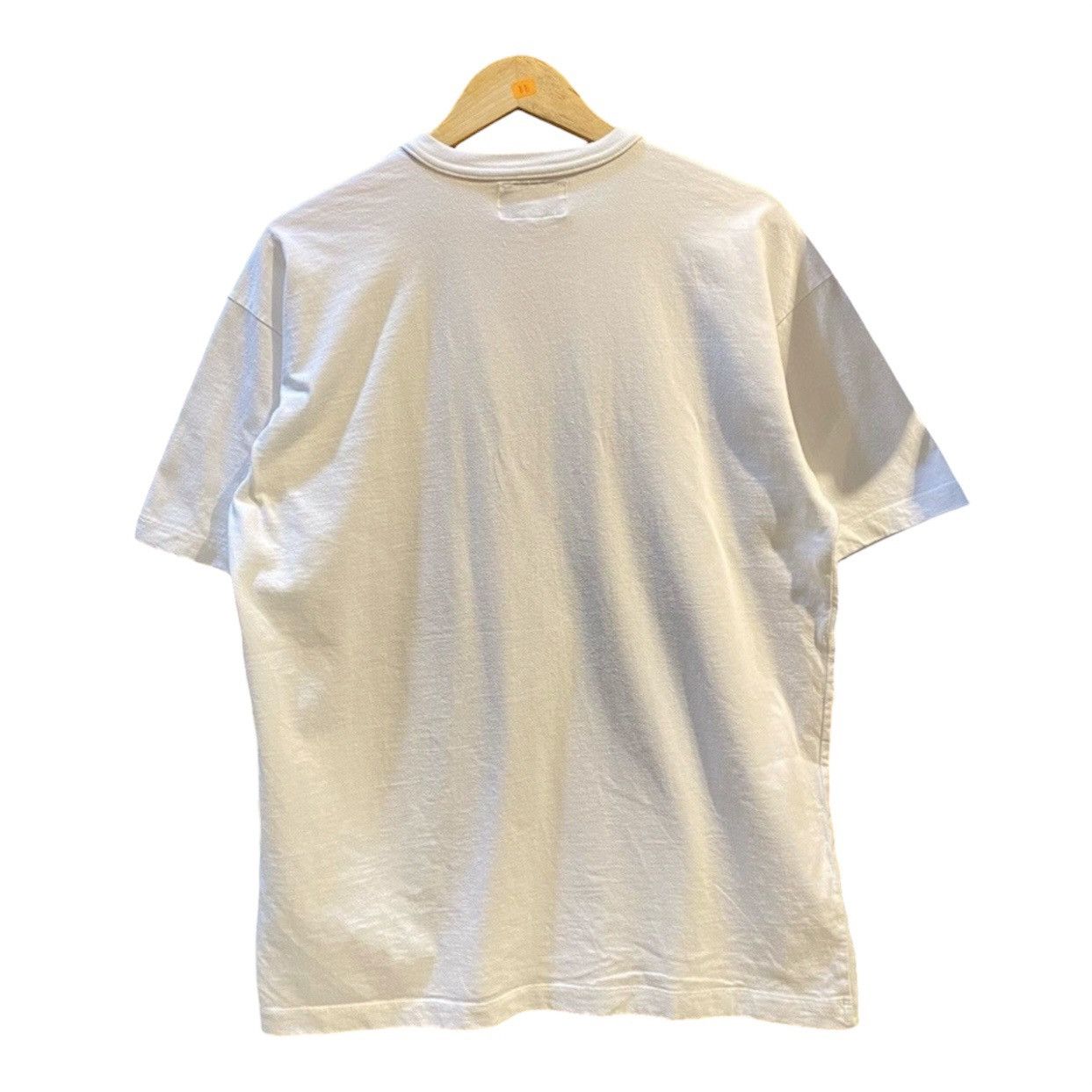 Giorgio Armani Vintage 90s Armani Jeans Logo White Tee Made in Italy Size US M / EU 48-50 / 2 - 2 Thumbnail